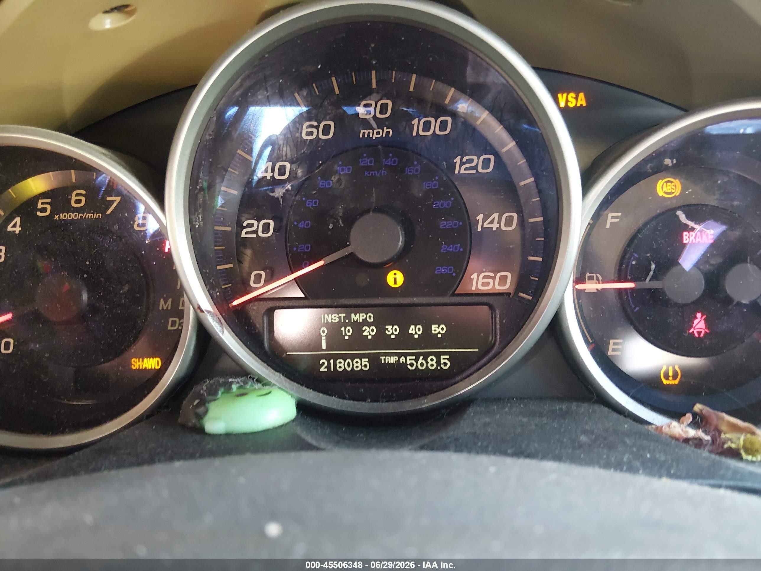 2005 Acura Rl 3.5 Gold vin: JH4KB16525C007788