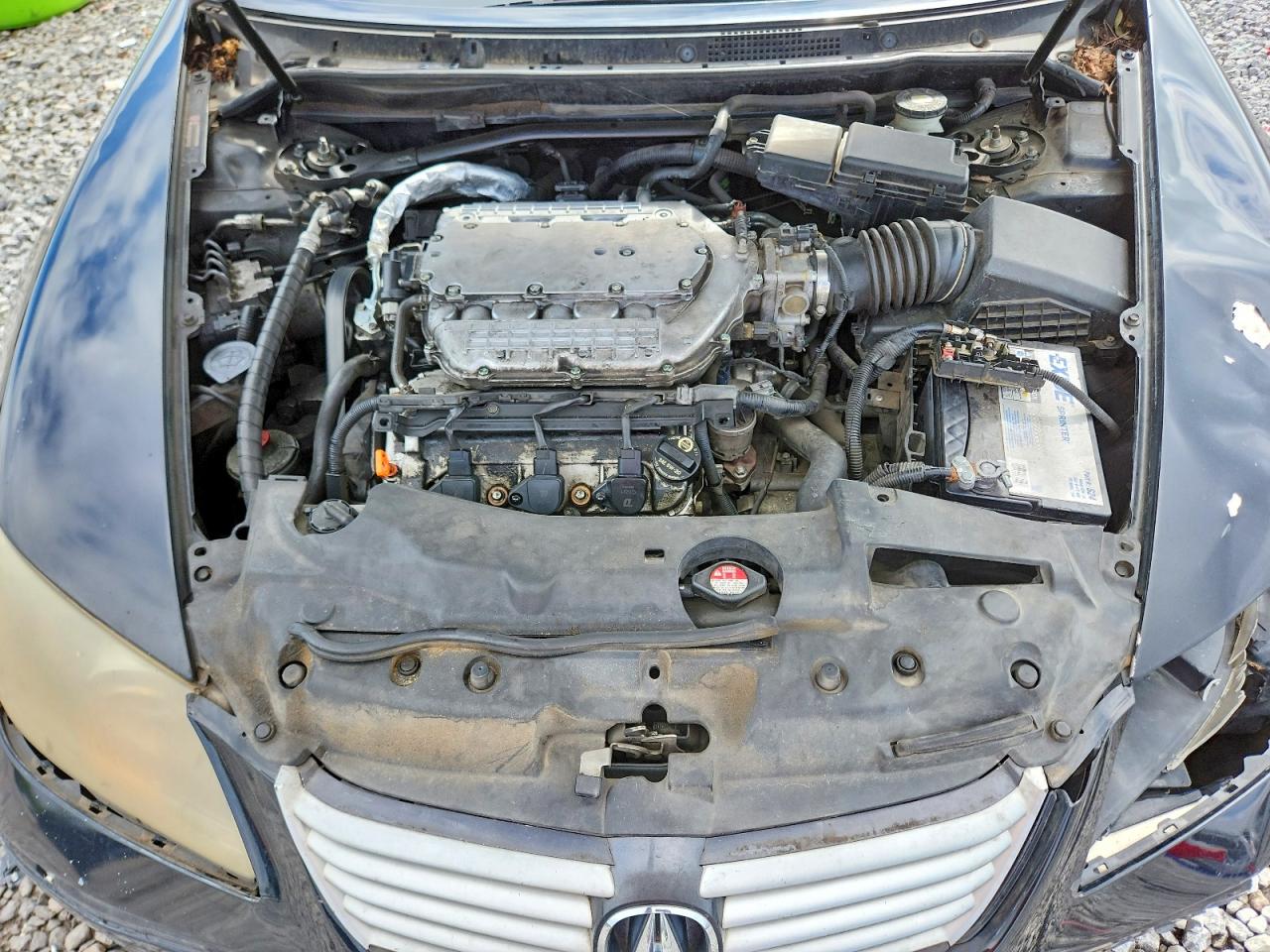 2008 Acura Rl Black vin: JH4KB16528C002143