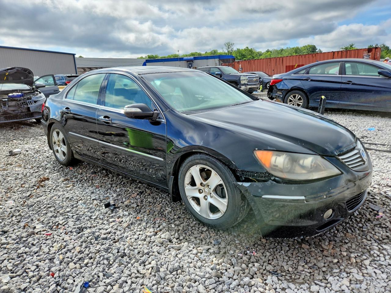 2008 Acura Rl Black vin: JH4KB16528C002143