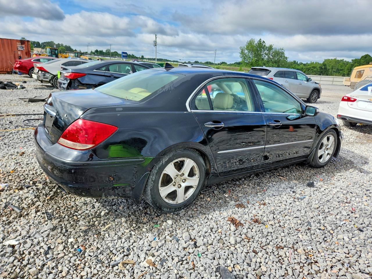 2008 Acura Rl Black vin: JH4KB16528C002143