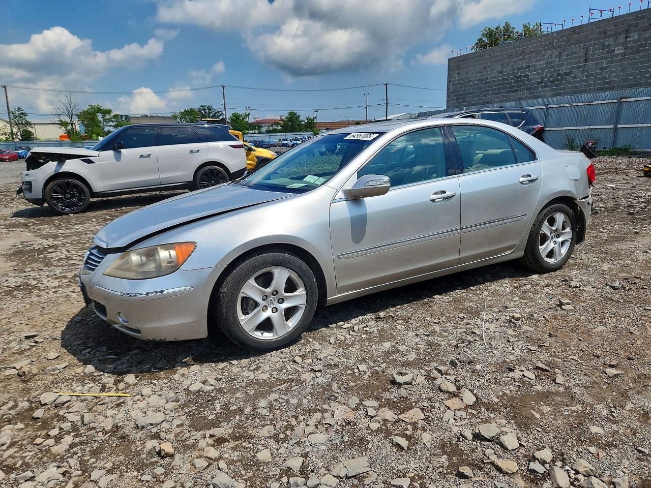 2005 Acura Rl Silver vin: JH4KB16535C012207