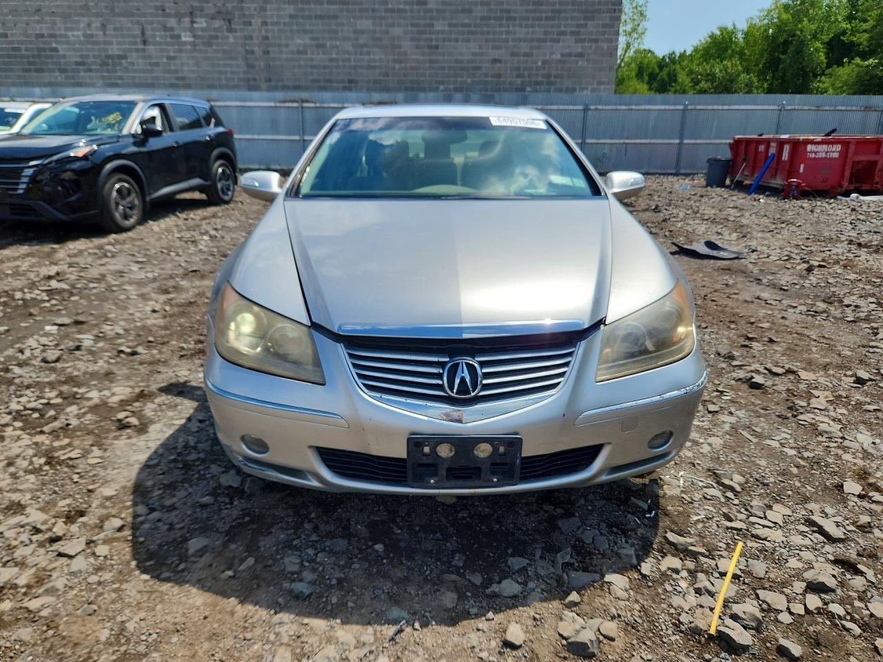 2005 Acura Rl Silver vin: JH4KB16535C012207