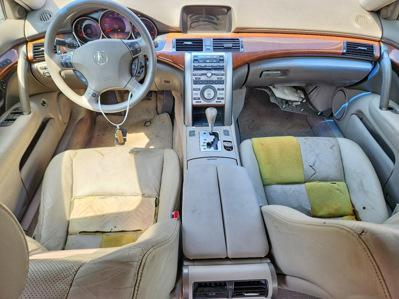 2005 Acura Rl Silver vin: JH4KB16535C012207
