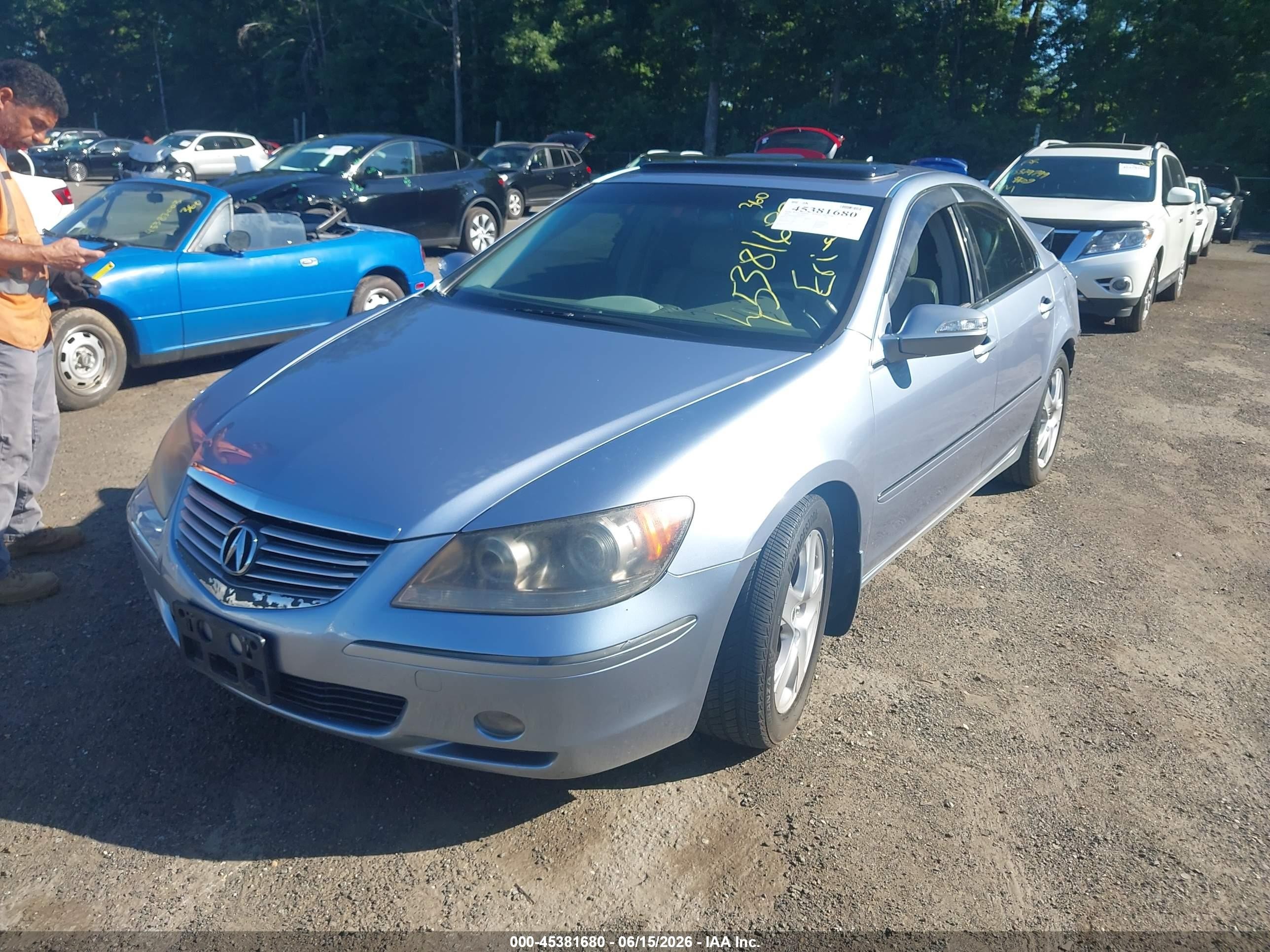 2005 Acura Rl 3.5 Silver vin: JH4KB16535C014331
