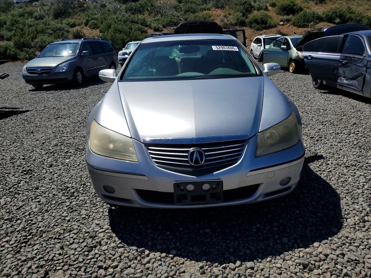 2005 Acura Rl Silver vin: JH4KB16535C020453