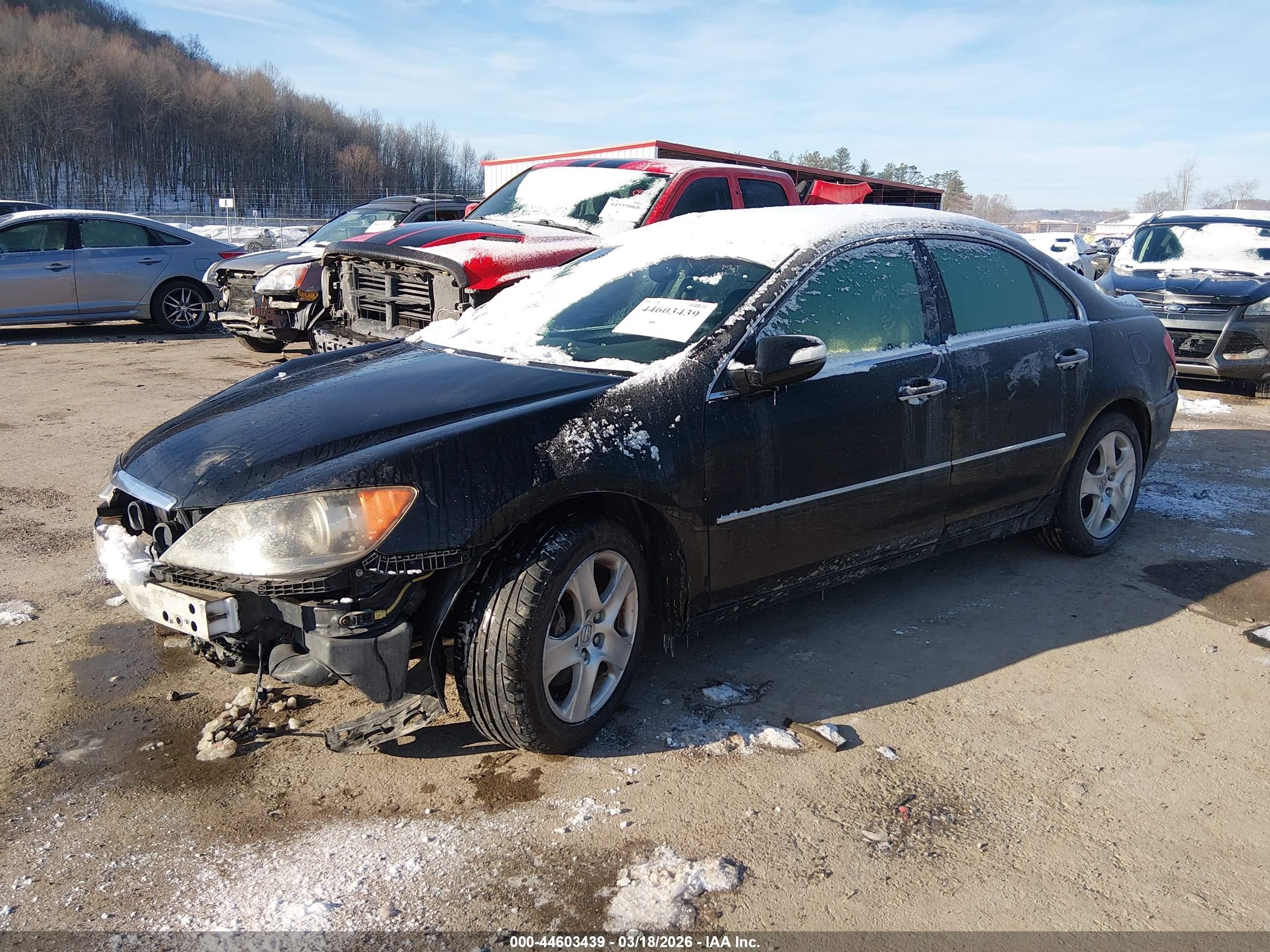 2006 Acura Rl 3.5 Черный vin: JH4KB16536C003203