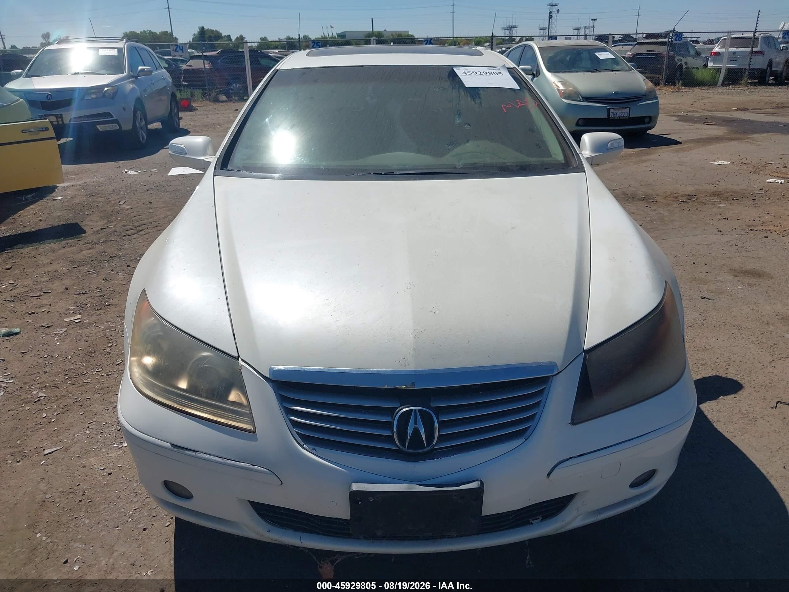 2006 Acura Rl 3.5 White vin: JH4KB16536C003721