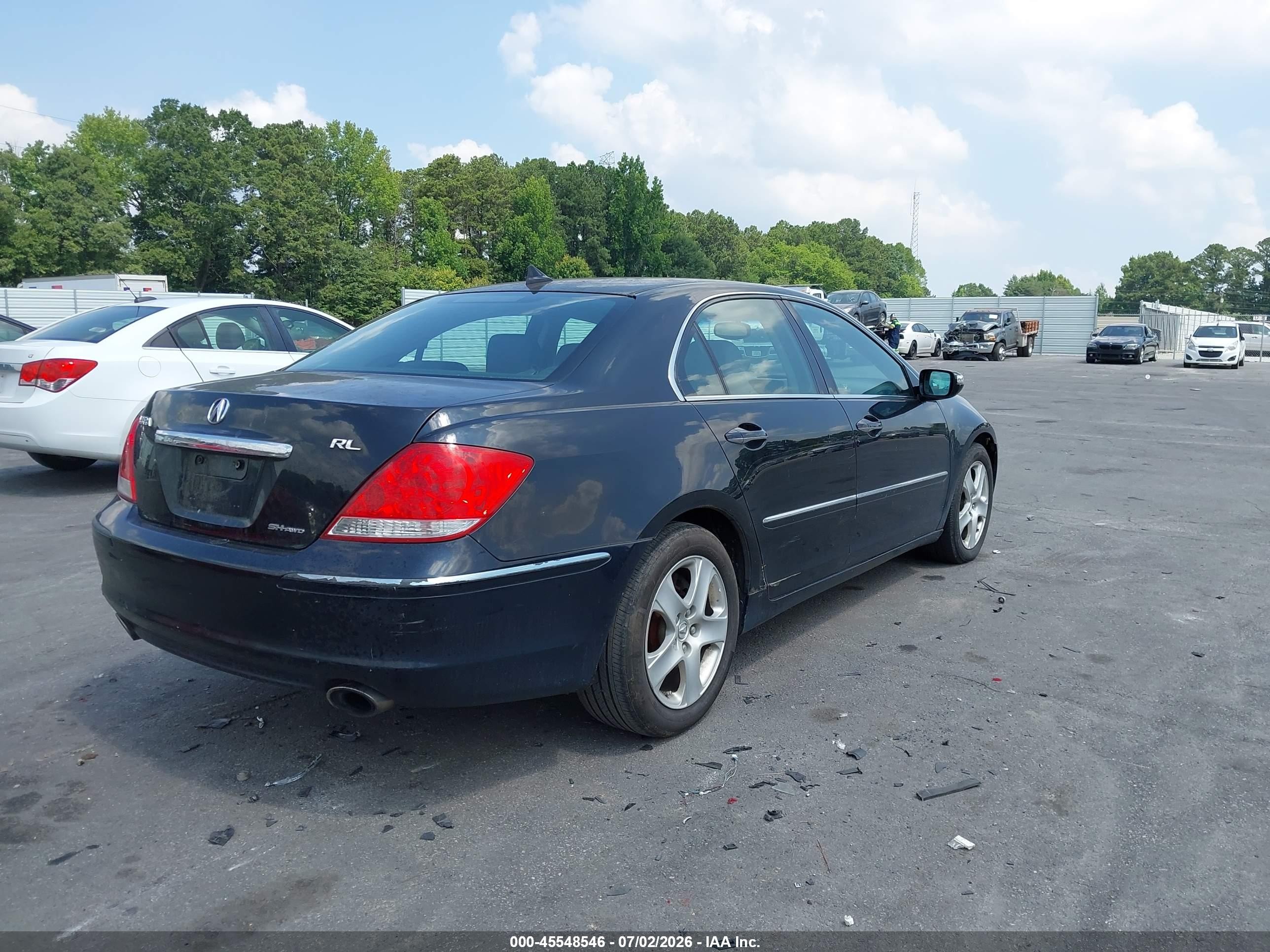 2006 Acura Rl 3.5 Black vin: JH4KB16536C004500