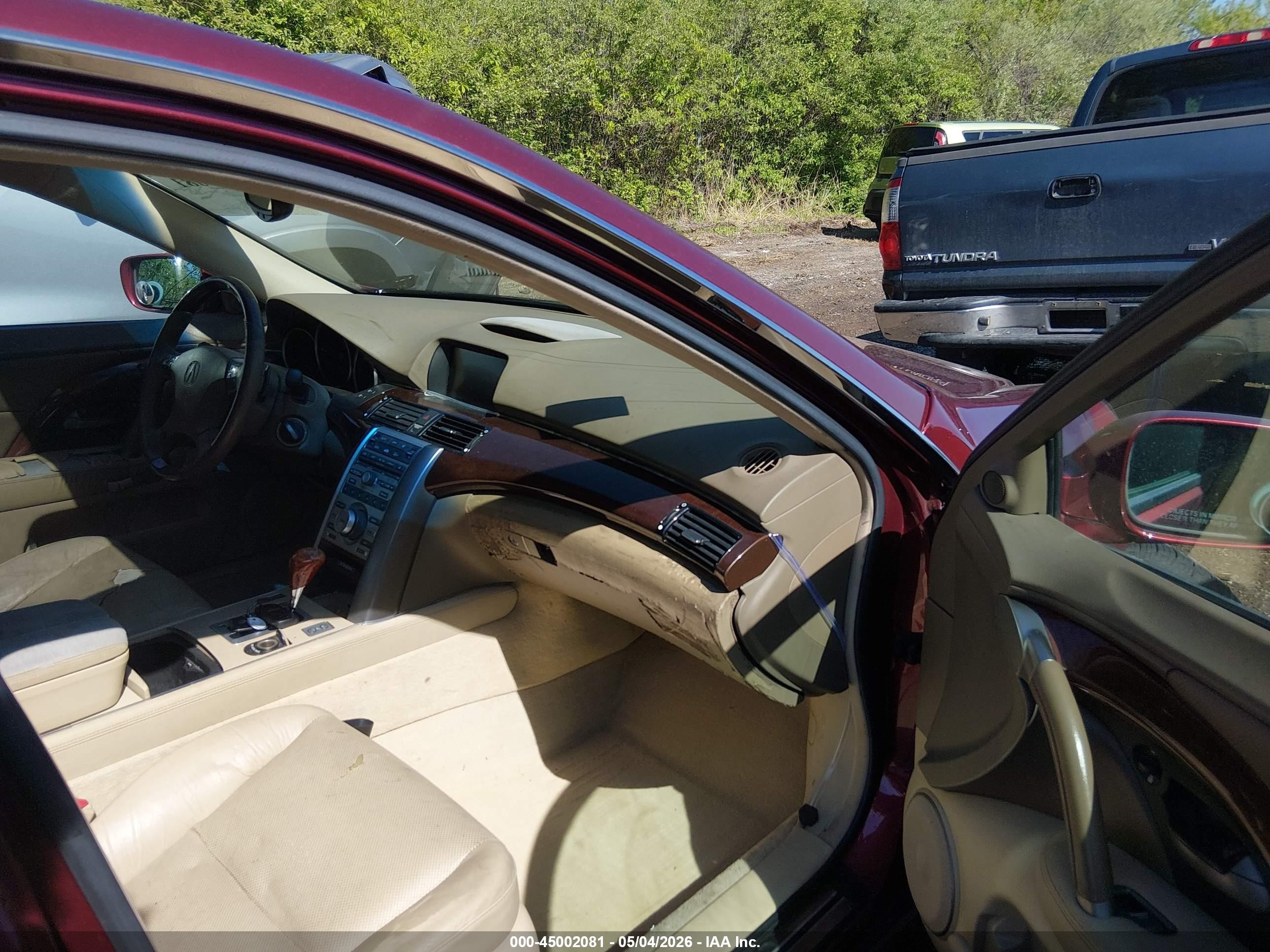 2006 Acura Rl 3.5 Темно-бордовый vin: JH4KB16546C002500