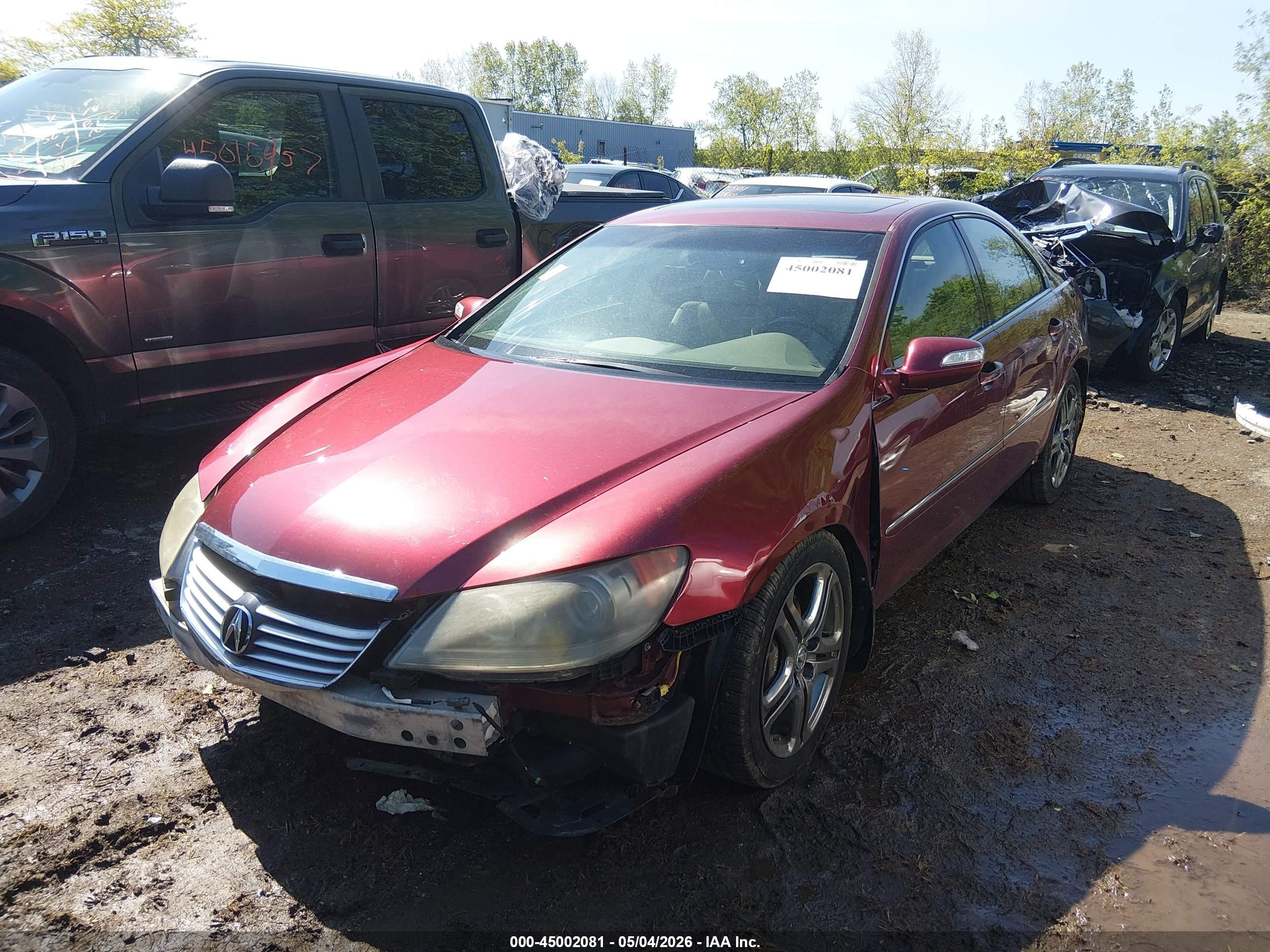 2006 Acura Rl 3.5 Темно-бордовый vin: JH4KB16546C002500