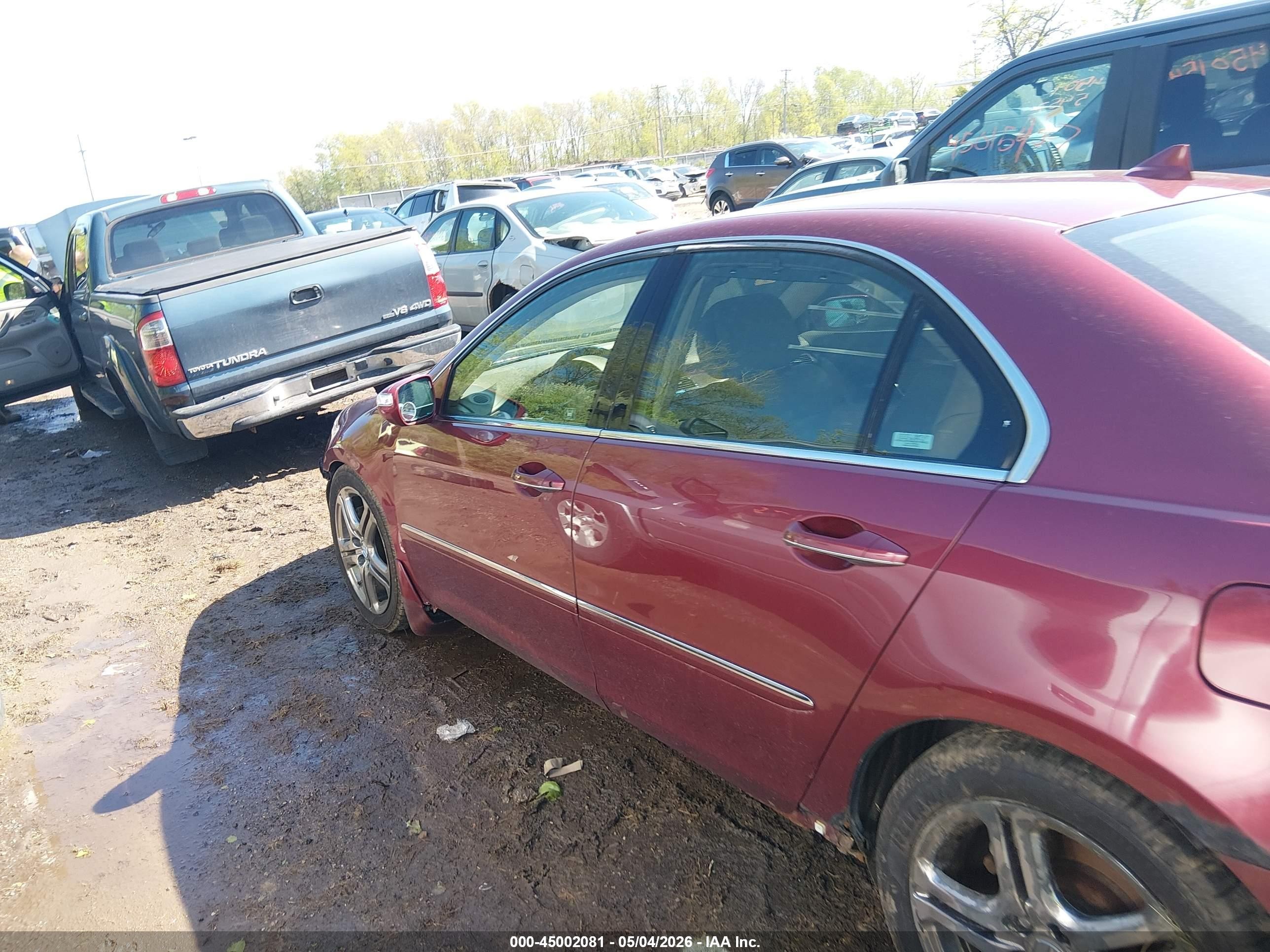 2006 Acura Rl 3.5 Темно-бордовый vin: JH4KB16546C002500