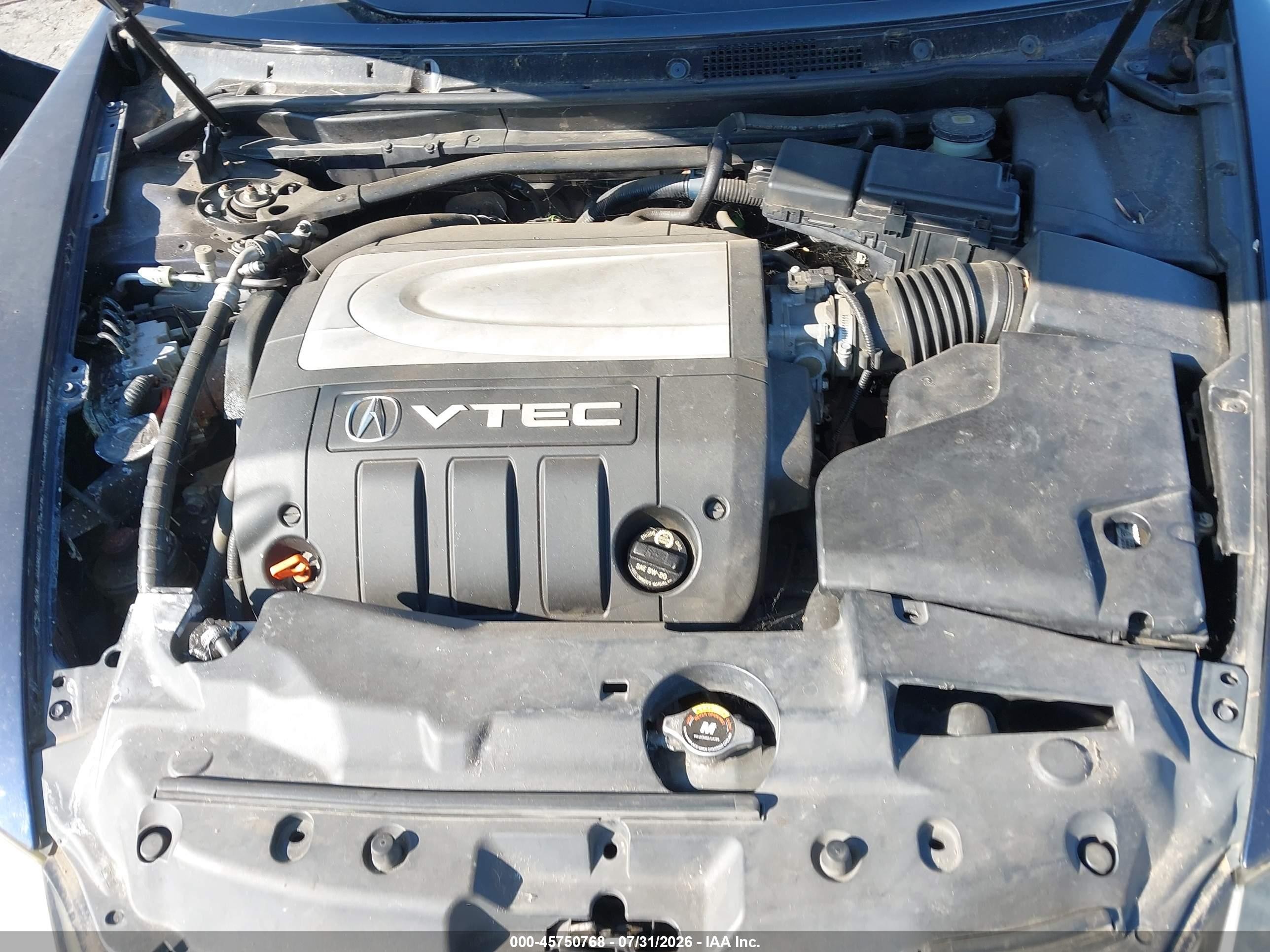 2007 Acura Rl 3.5 Dark Blue vin: JH4KB16547C003843