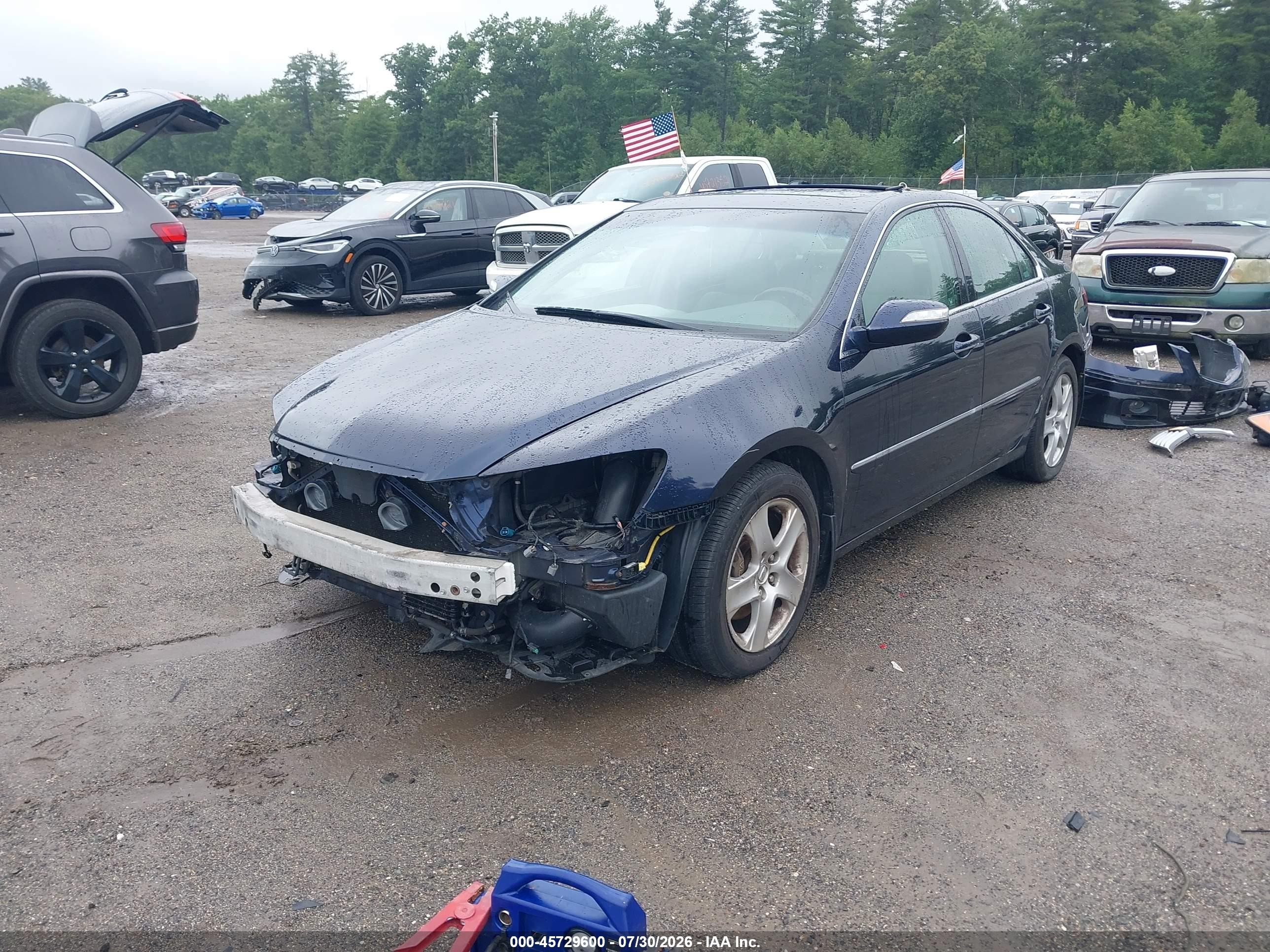 2006 Acura Rl 3.5 Blue vin: JH4KB16556C001484