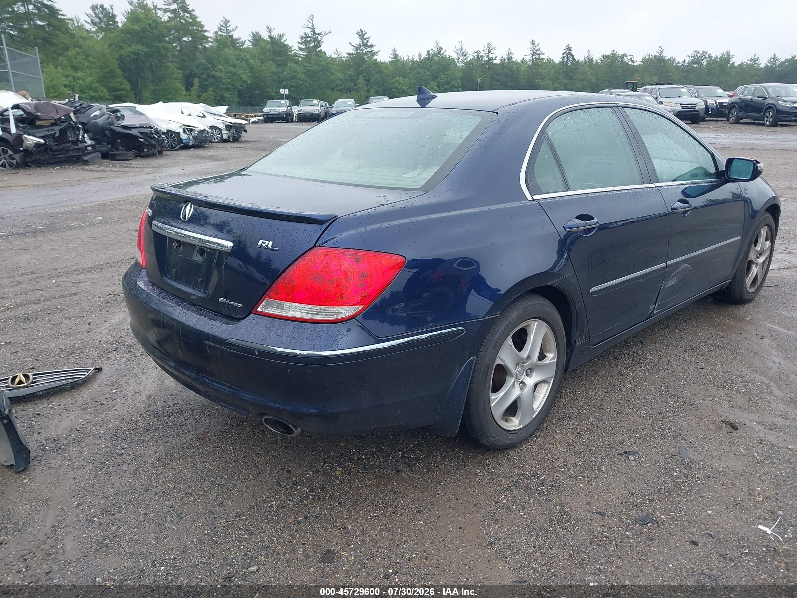 2006 Acura Rl 3.5 Blue vin: JH4KB16556C001484