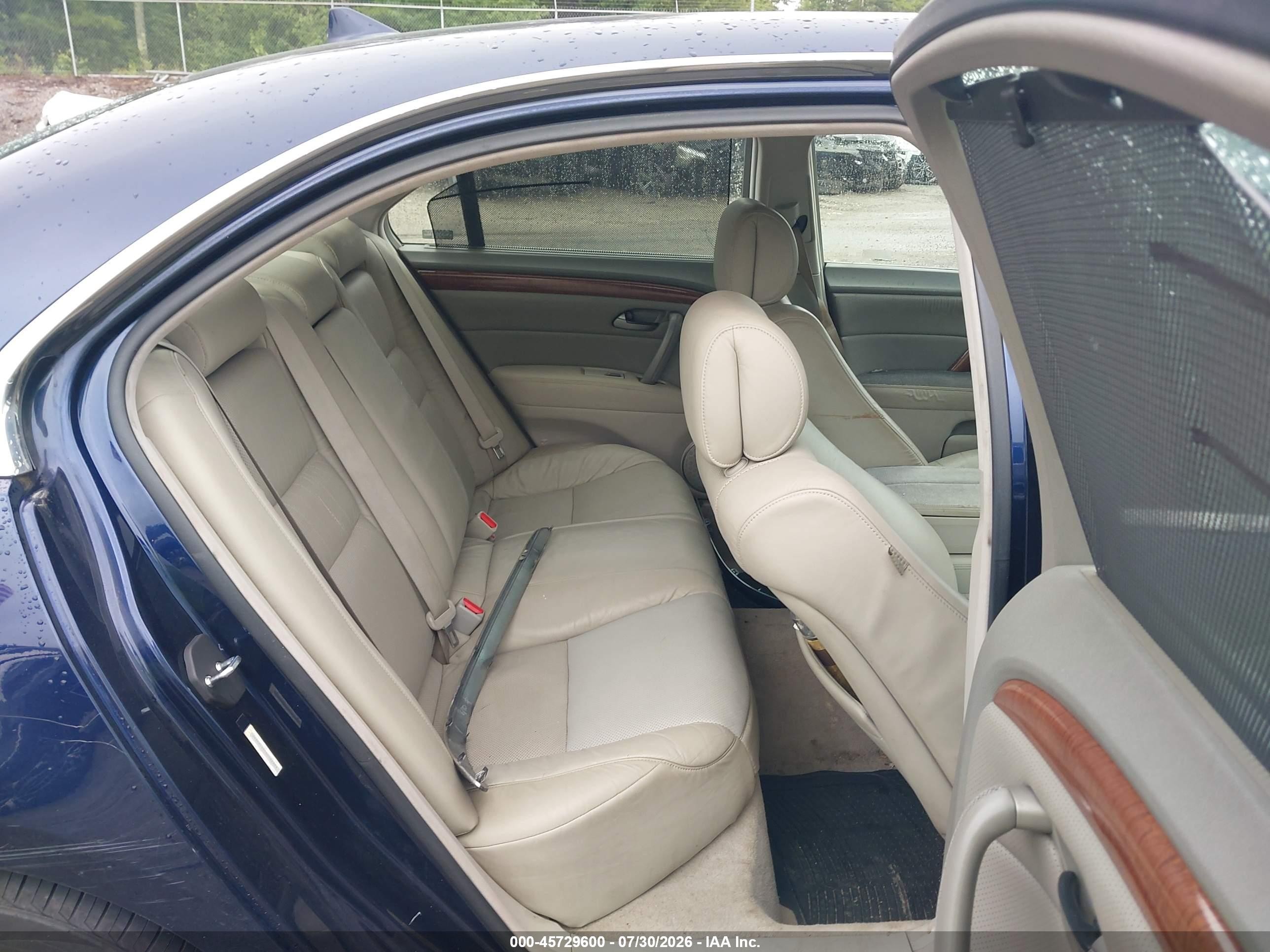 2006 Acura Rl 3.5 Blue vin: JH4KB16556C001484