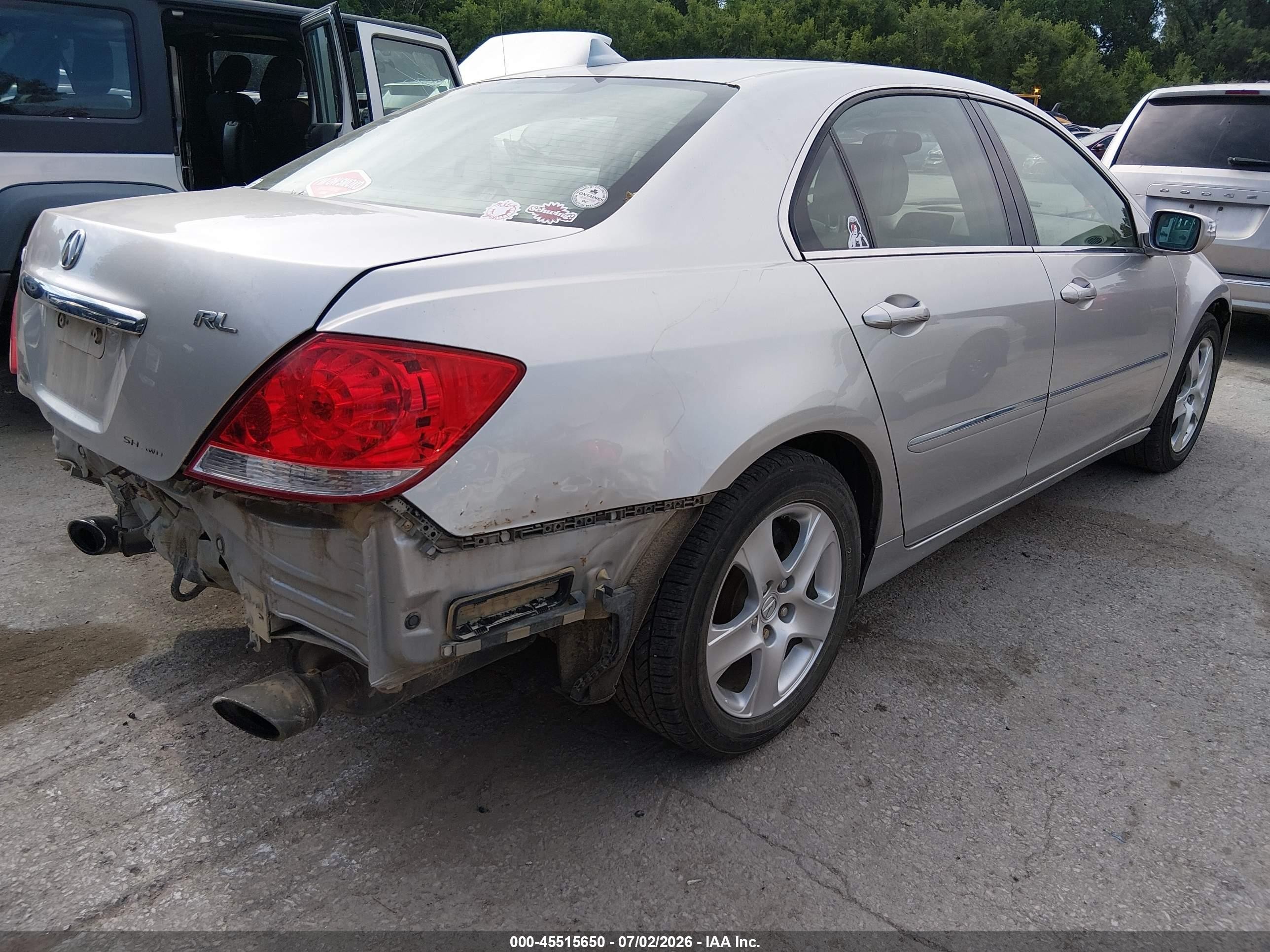 2006 Acura Rl 3.5 Серебряный vin: JH4KB16556C005163
