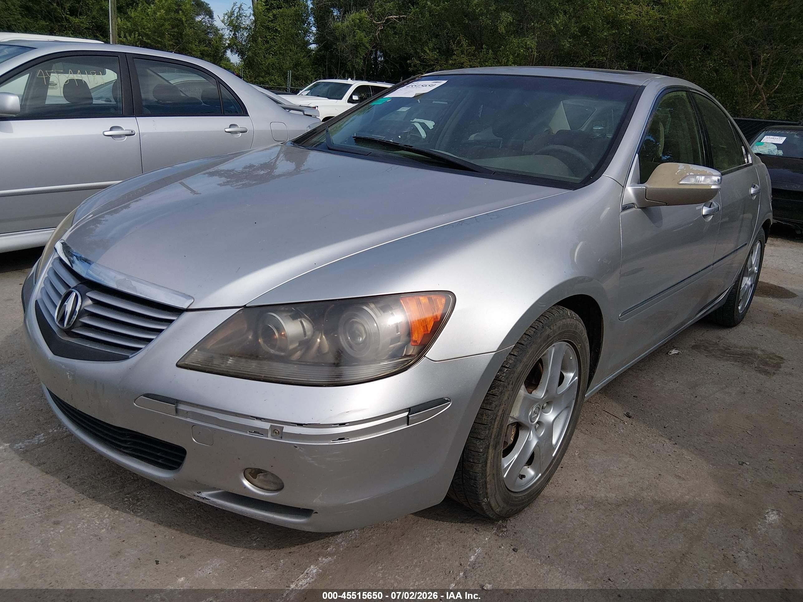 2006 Acura Rl 3.5 Серебряный vin: JH4KB16556C005163