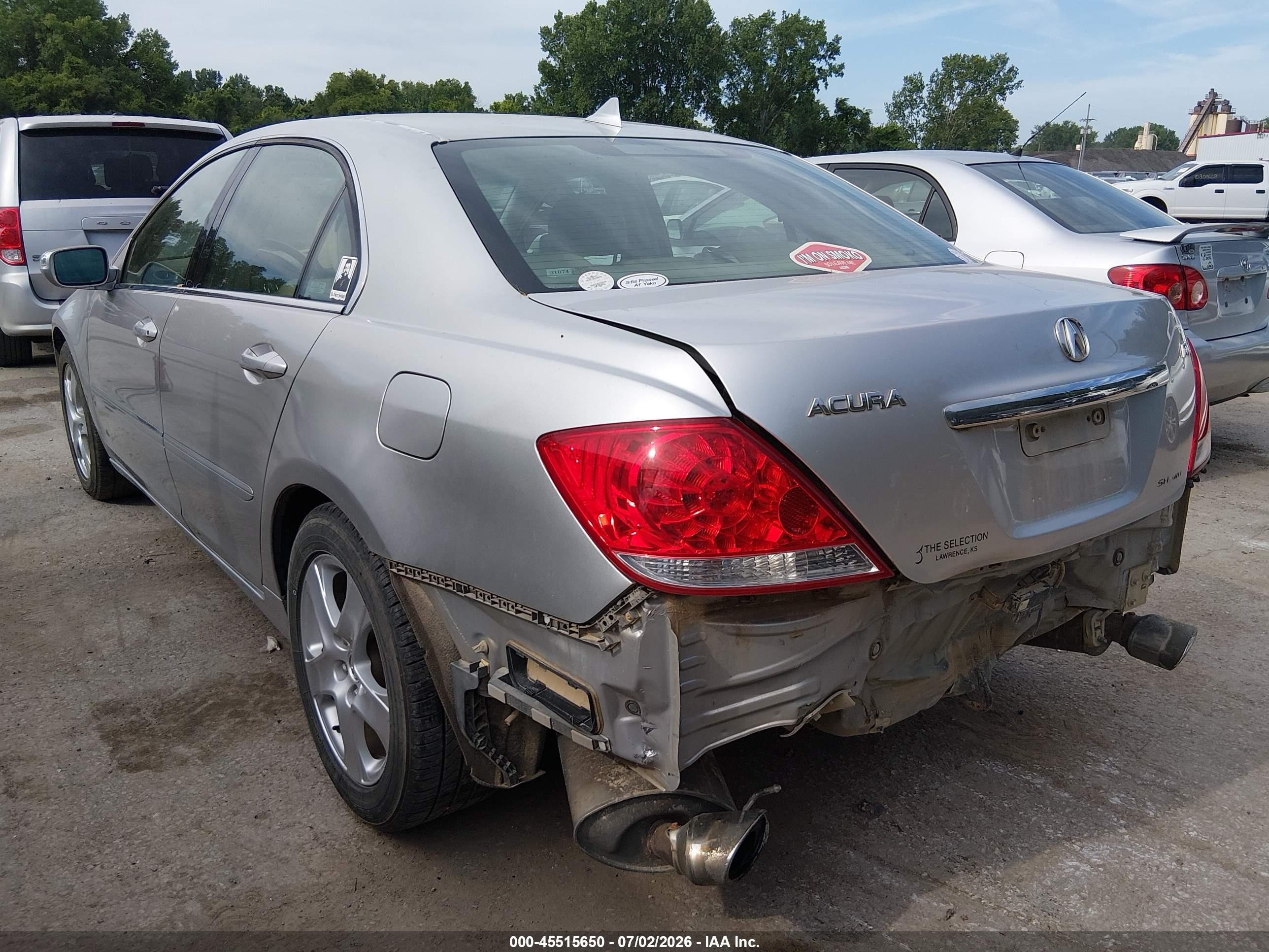2006 Acura Rl 3.5 Серебряный vin: JH4KB16556C005163