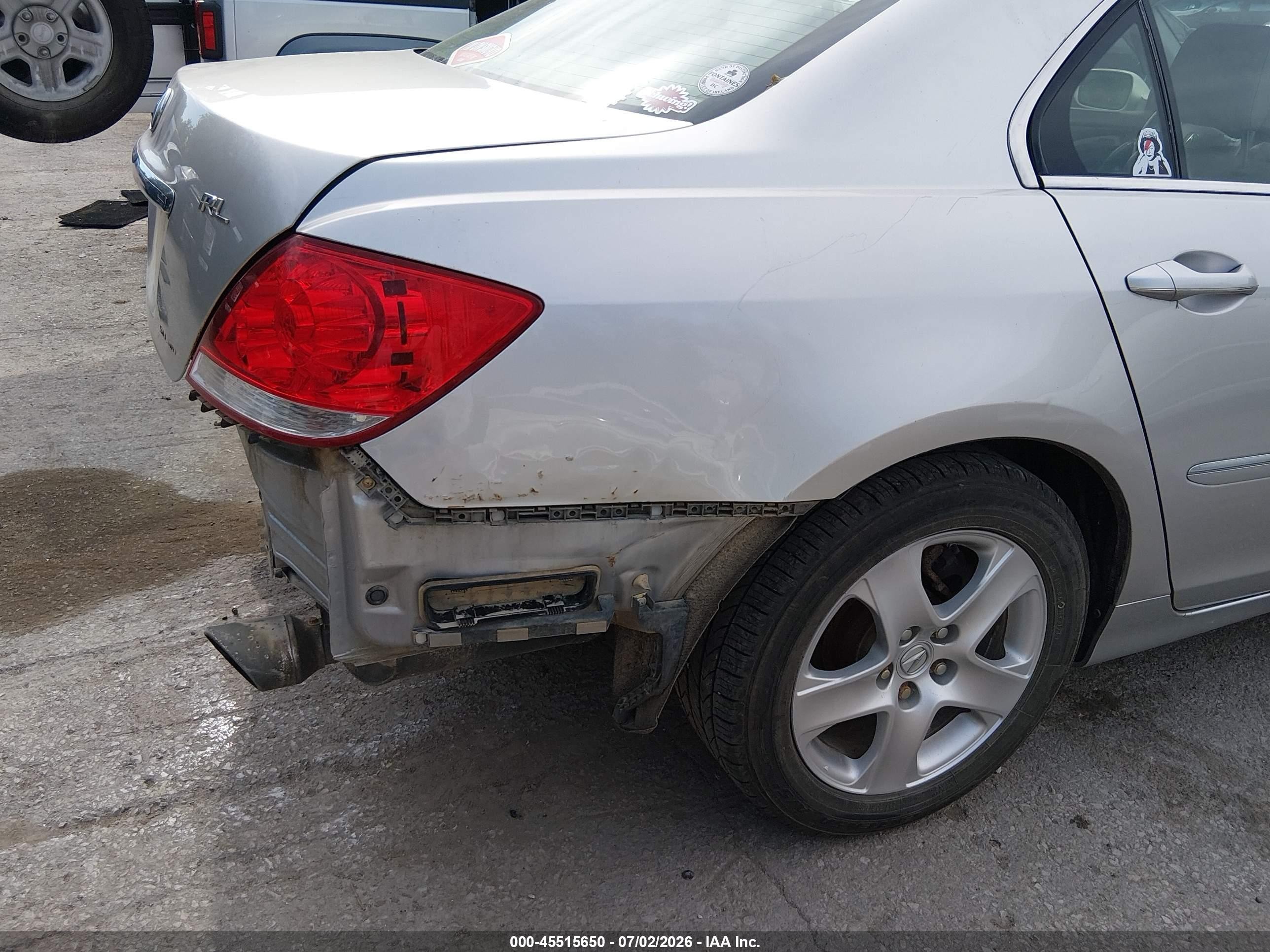 2006 Acura Rl 3.5 Серебряный vin: JH4KB16556C005163