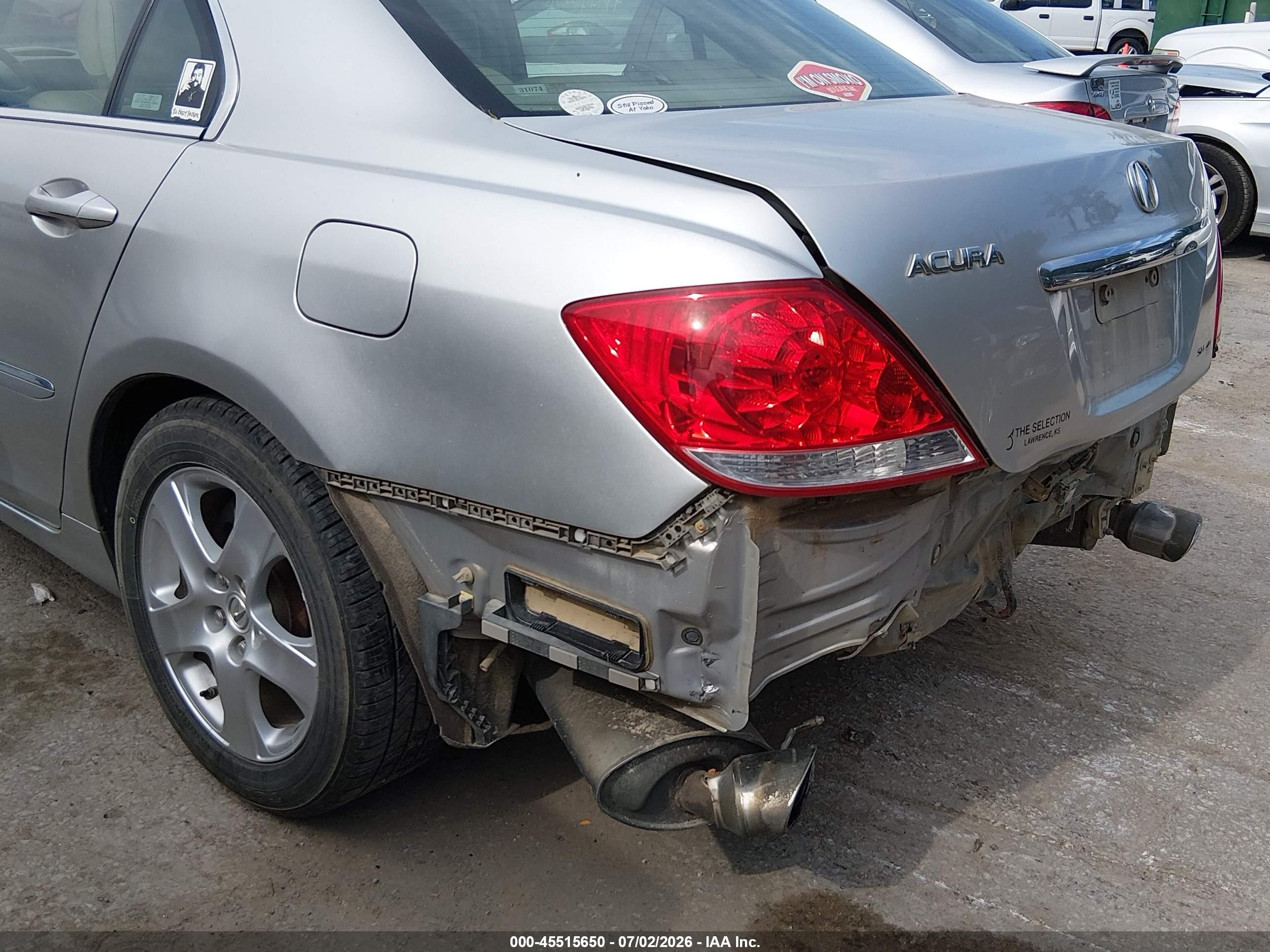 2006 Acura Rl 3.5 Серебряный vin: JH4KB16556C005163