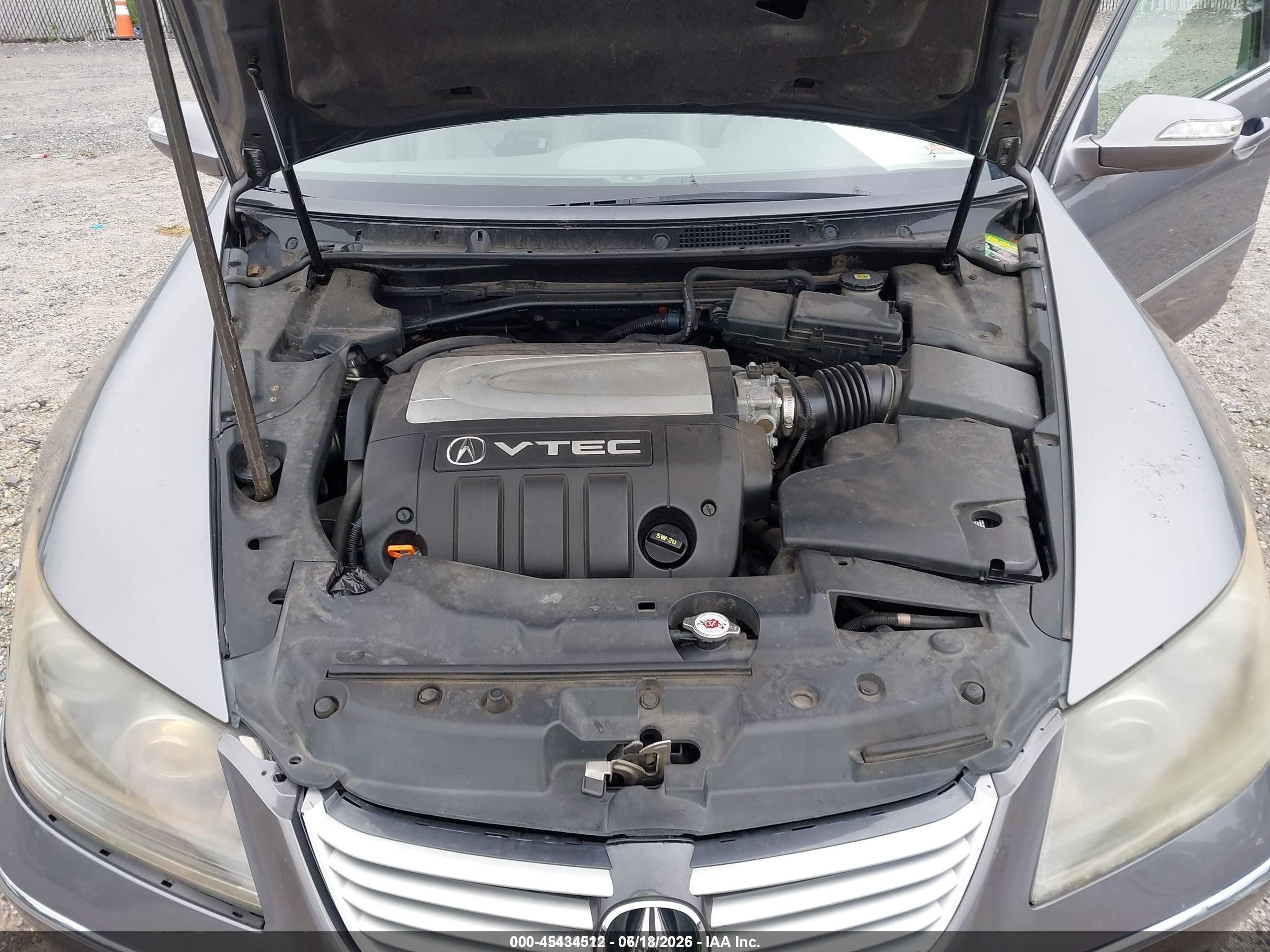 2005 Acura Rl 3.5 Gray vin: JH4KB16565C009981