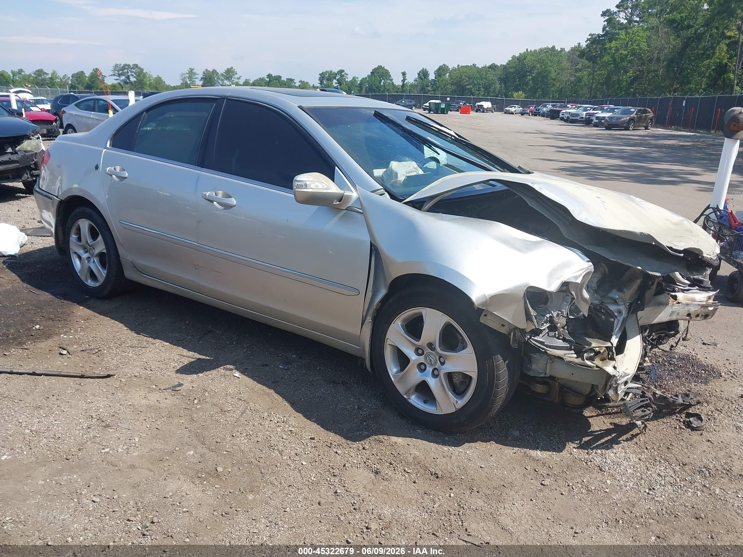 2006 Acura Rl 3.5 Серебряный vin: JH4KB16566C009951