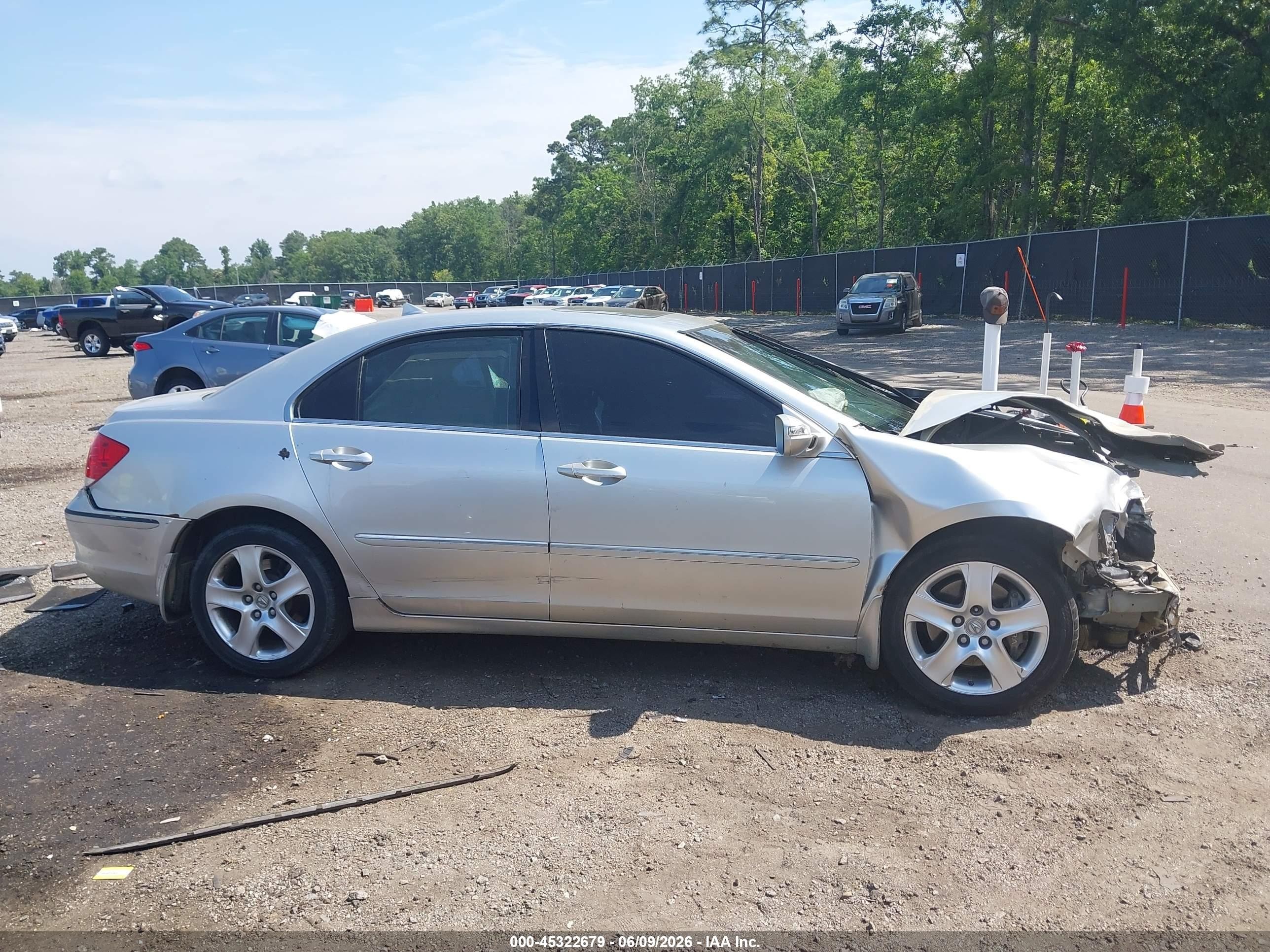 2006 Acura Rl 3.5 Silver vin: JH4KB16566C009951