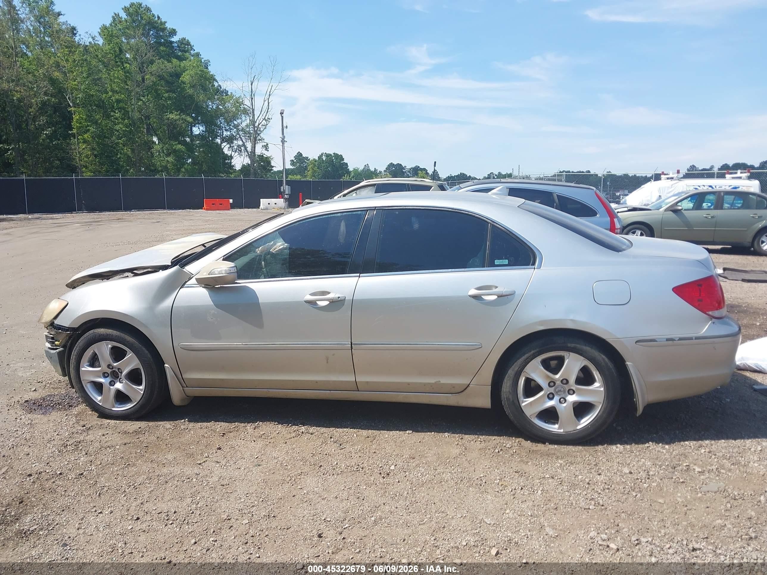 2006 Acura Rl 3.5 Silver vin: JH4KB16566C009951
