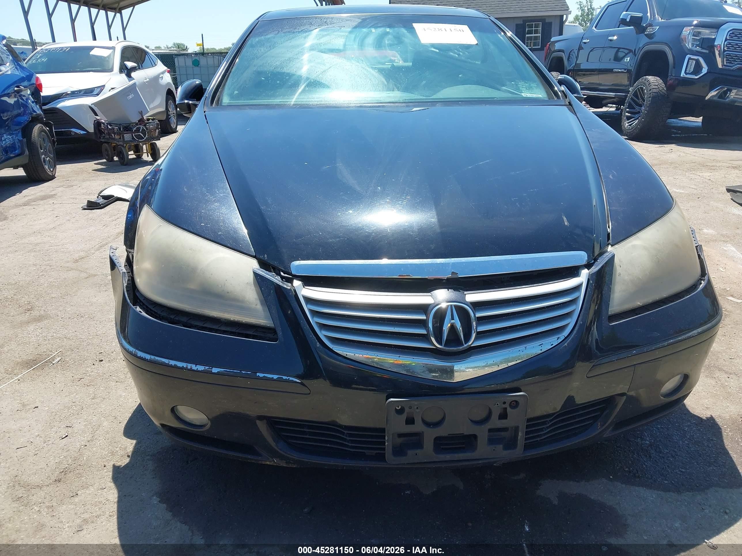 2005 Acura Rl 3.5 Black vin: JH4KB16575C006894