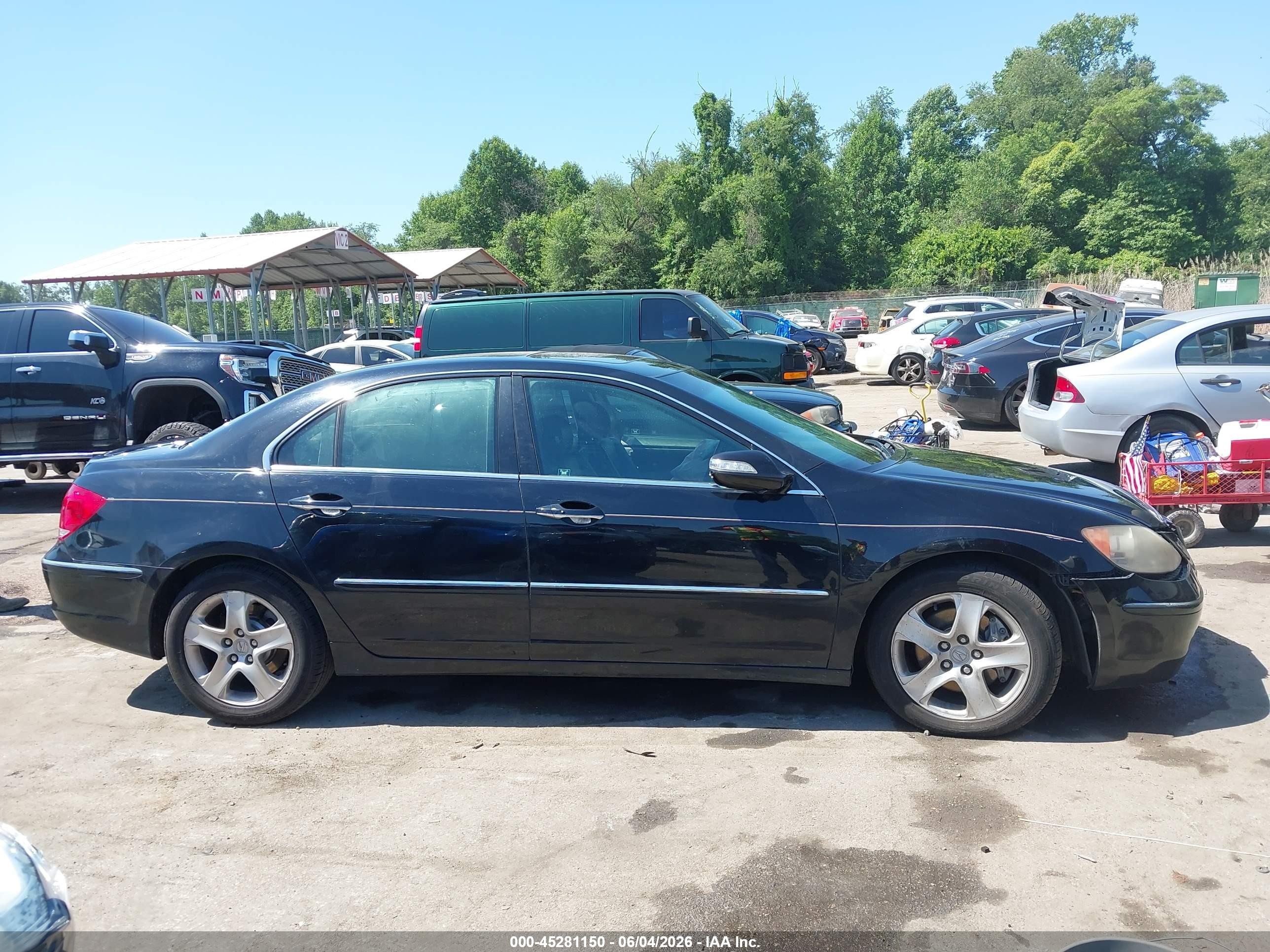 2005 Acura Rl 3.5 Black vin: JH4KB16575C006894