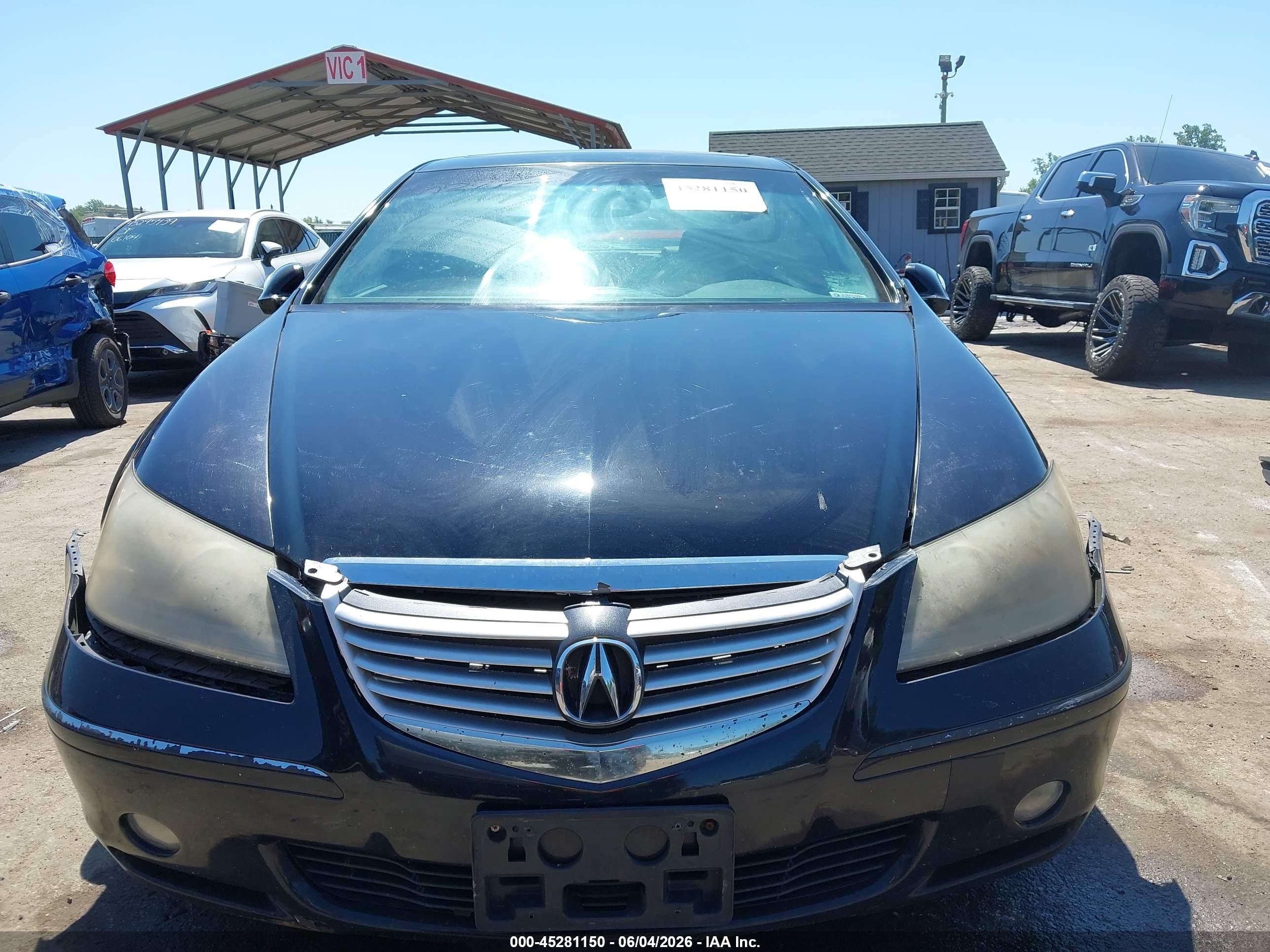 2005 Acura Rl 3.5 Black vin: JH4KB16575C006894