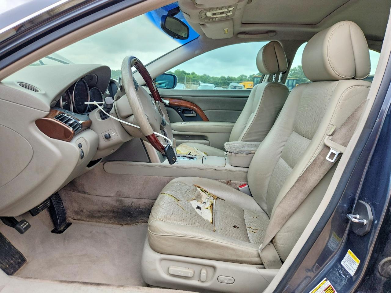 2005 Acura Rl Blue vin: JH4KB16575C007768