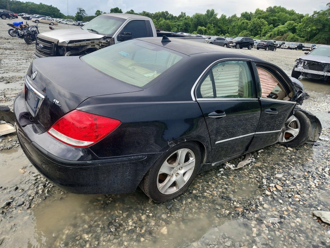 2005 Acura Rl Black vin: JH4KB16575C009276