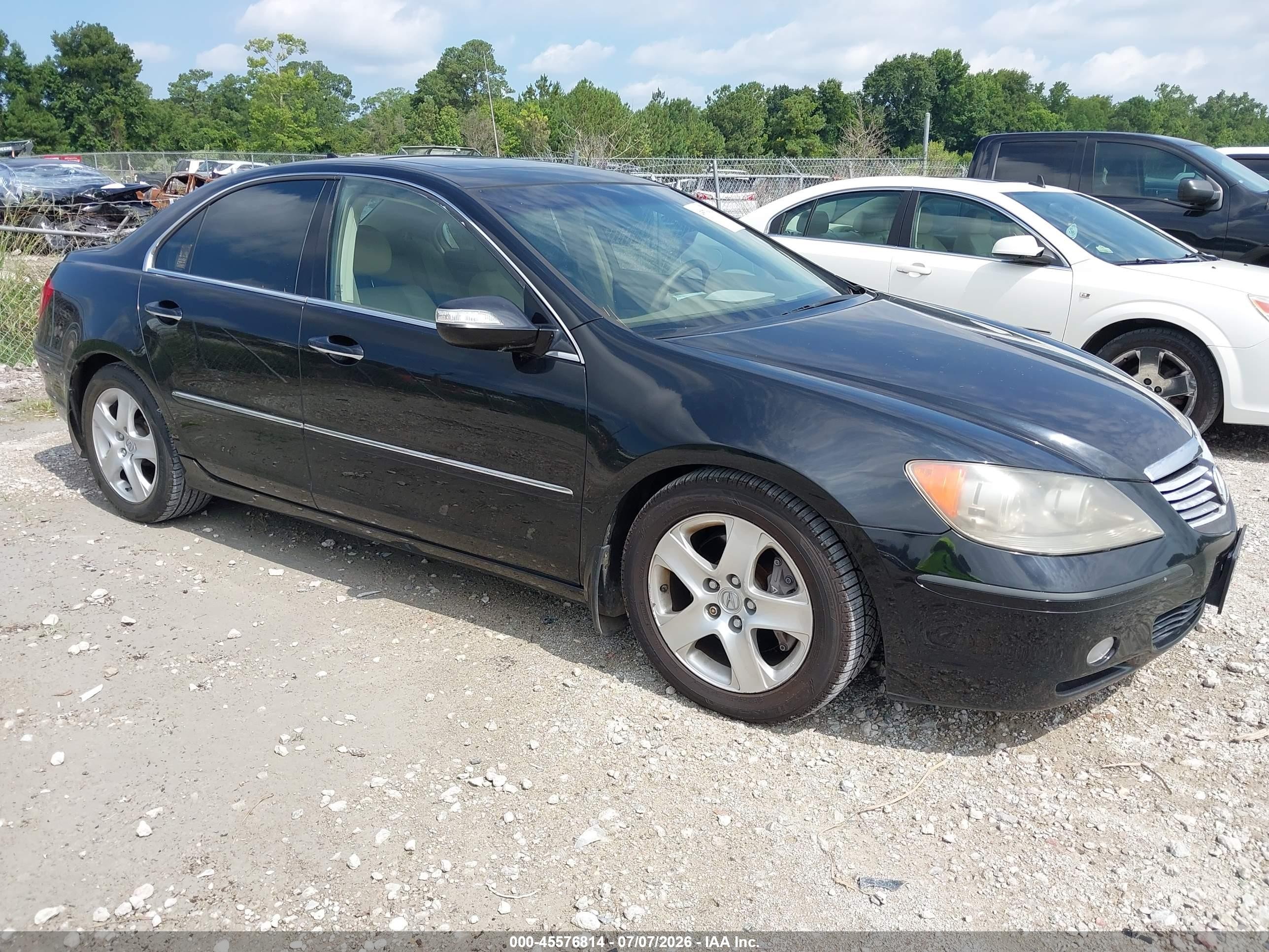 2005 Acura Rl 3.5 Black vin: JH4KB16575C017670