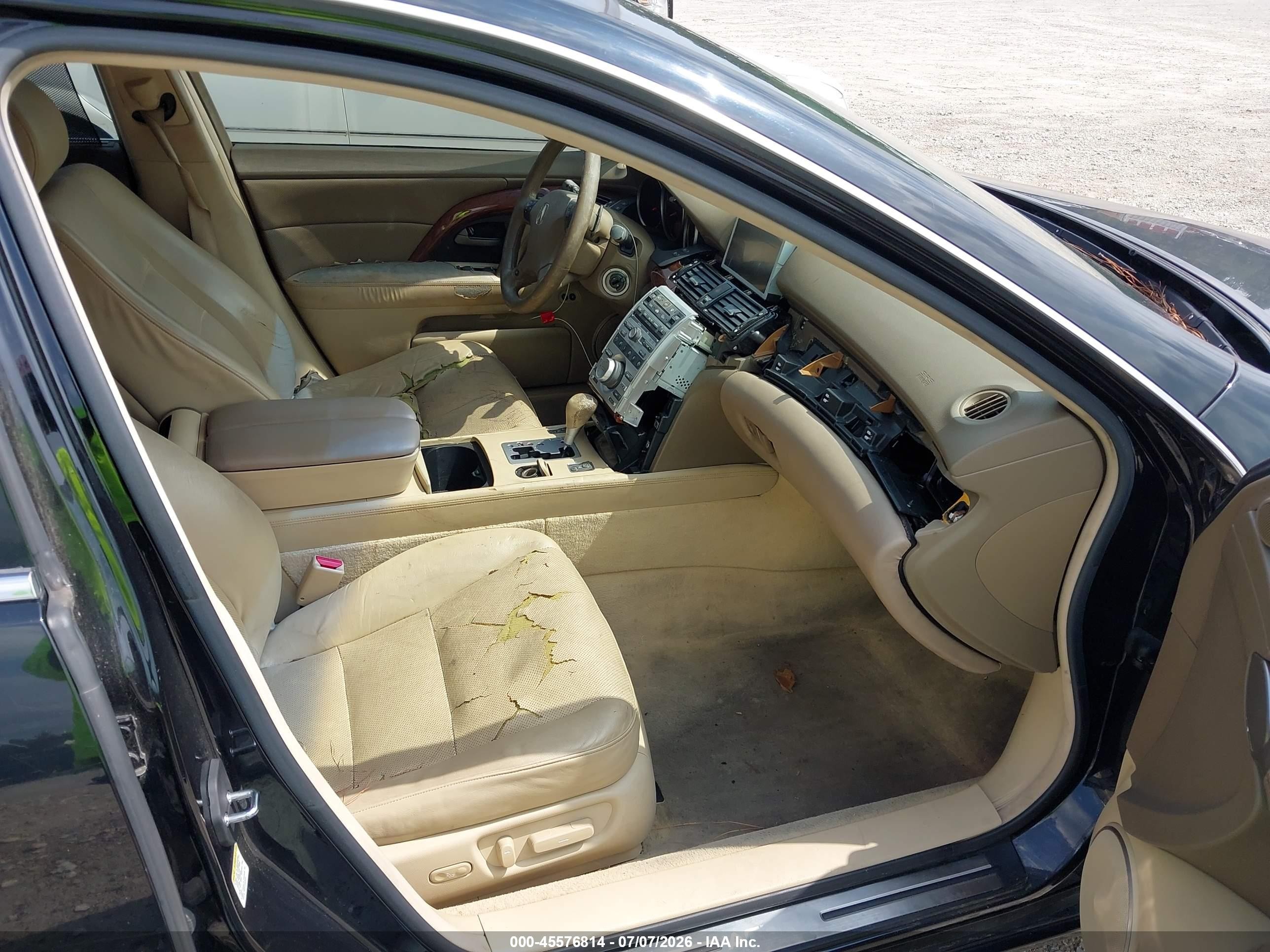2005 Acura Rl 3.5 Black vin: JH4KB16575C017670