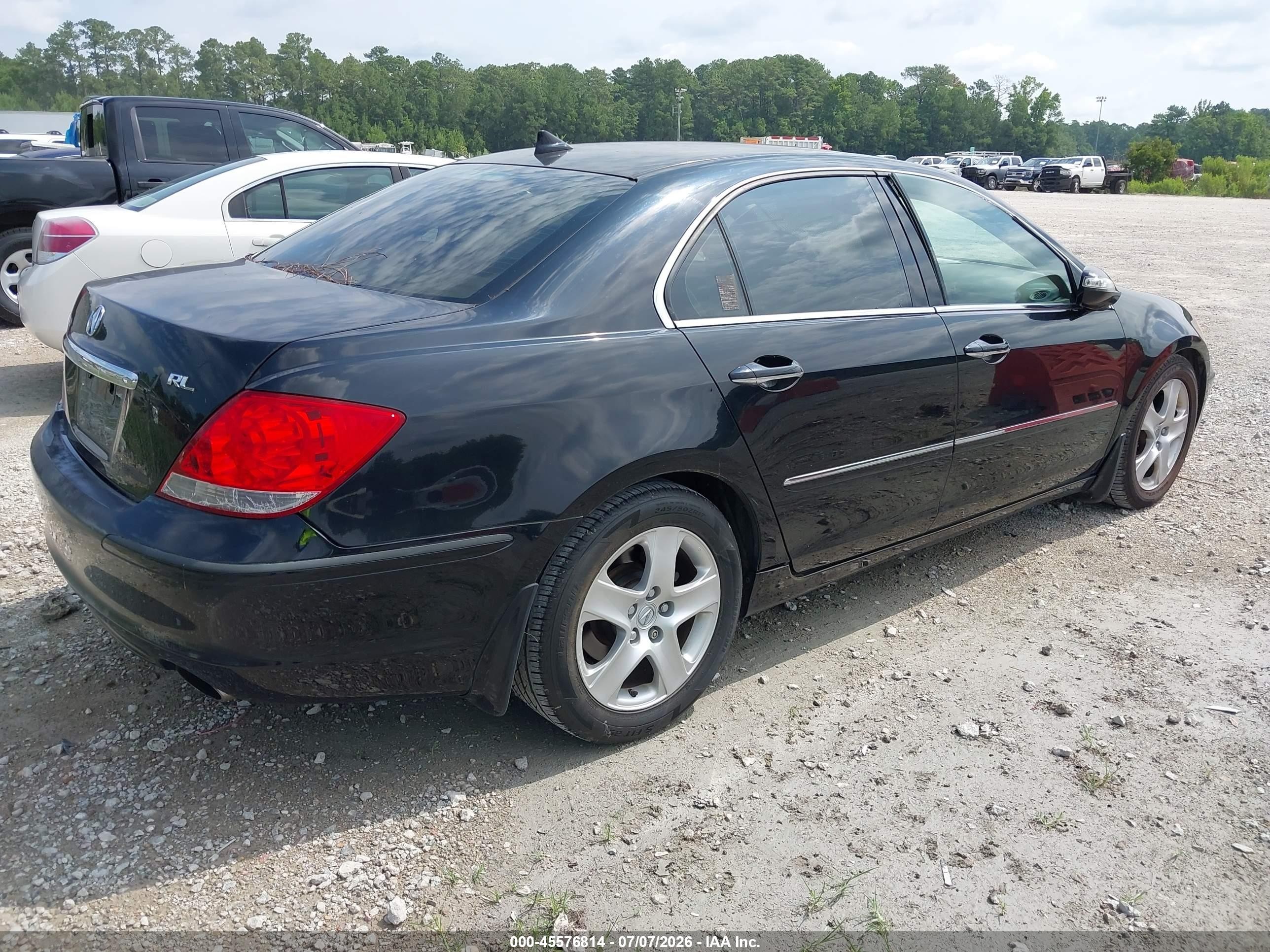 2005 Acura Rl 3.5 Black vin: JH4KB16575C017670