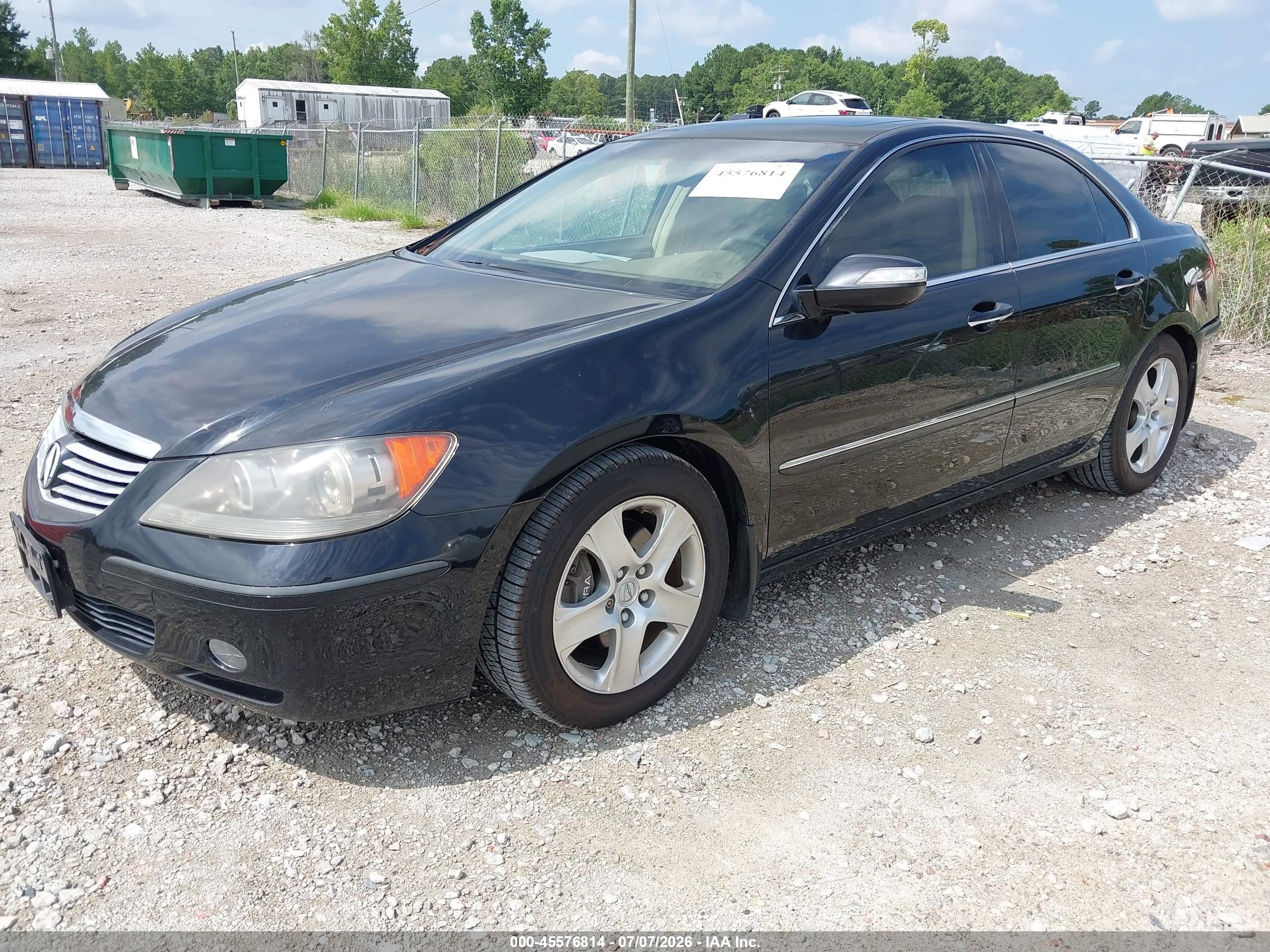 2005 Acura Rl 3.5 Black vin: JH4KB16575C017670