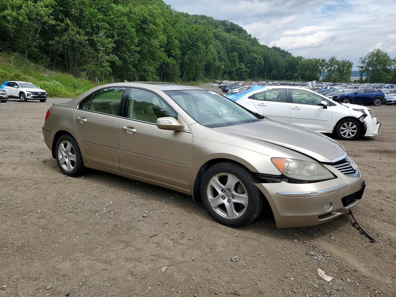 2006 Acura Rl Желто-коричневый vin: JH4KB16576C001843