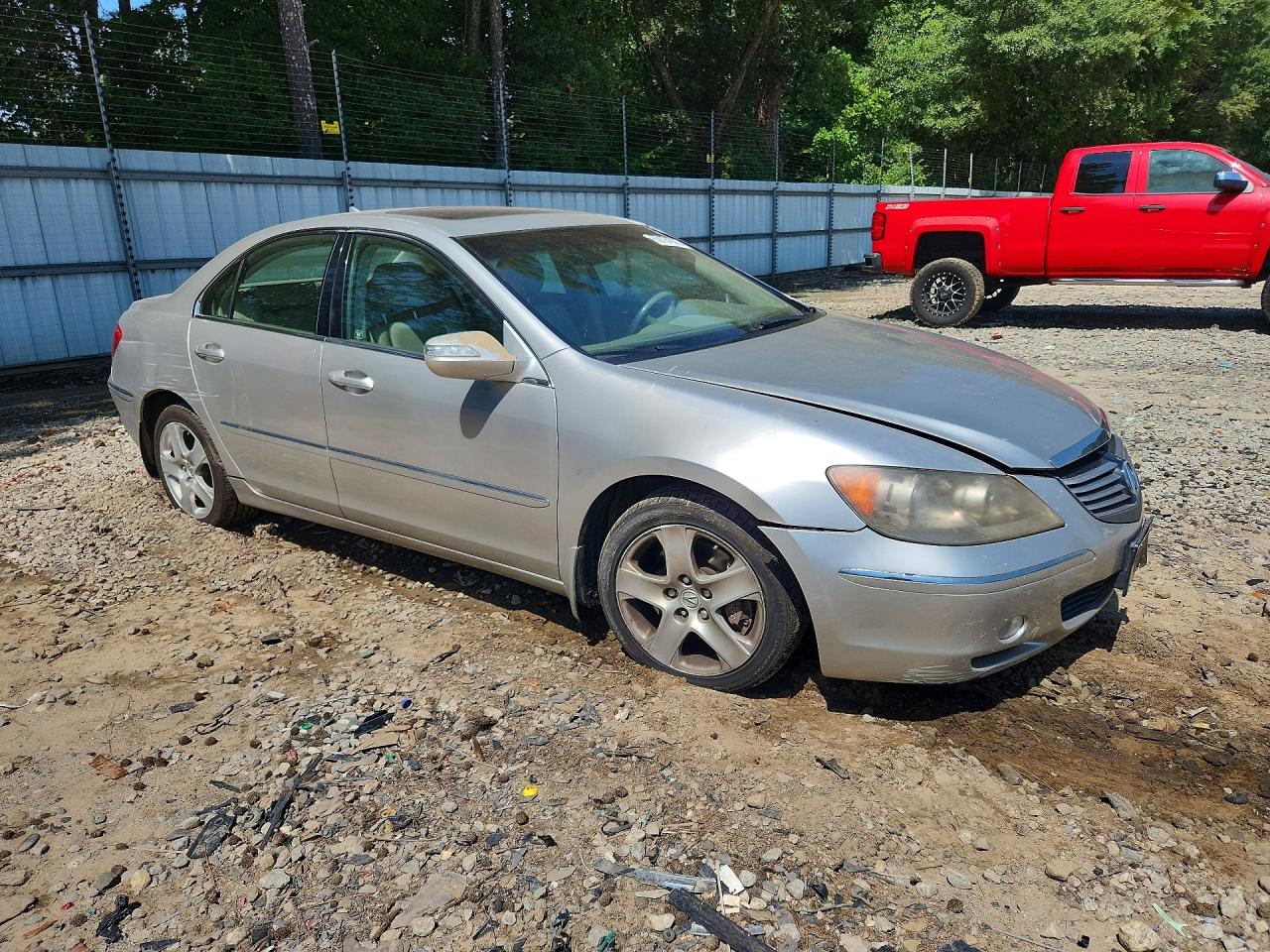 2006 Acura Rl Silver vin: JH4KB16576C004953