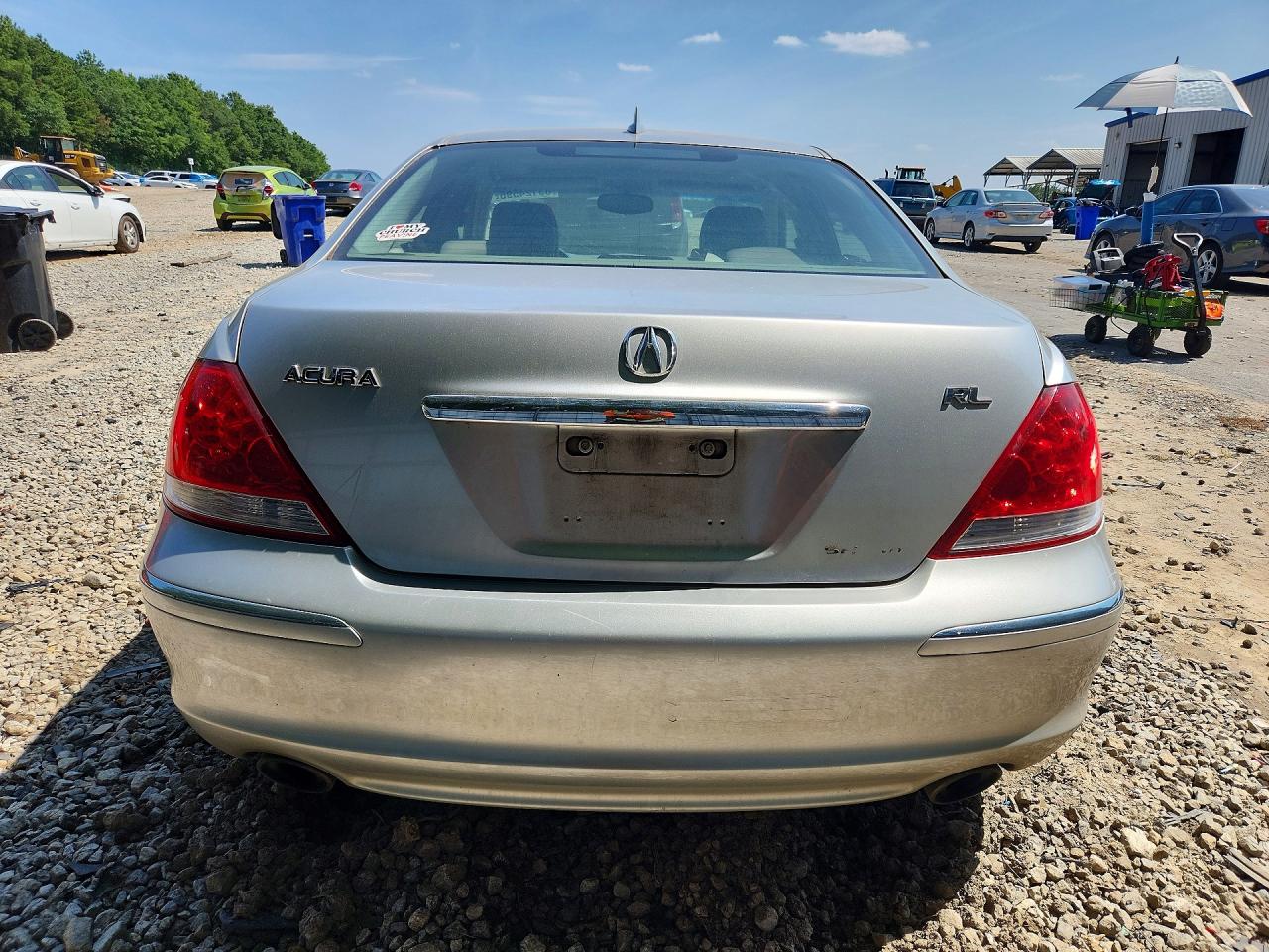 2006 Acura Rl Silver vin: JH4KB16576C004953