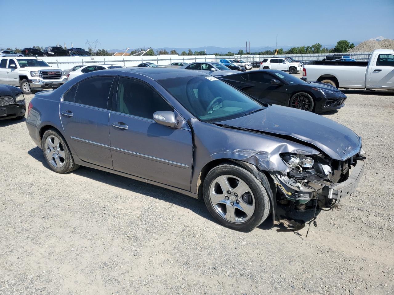 2006 Acura Rl Silver vin: JH4KB16576C005794