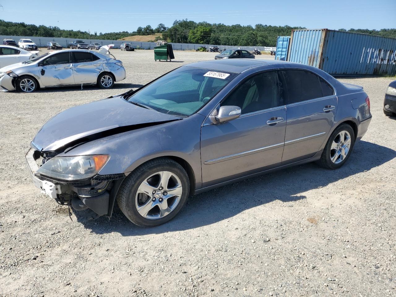 2006 Acura Rl Silver vin: JH4KB16576C005794
