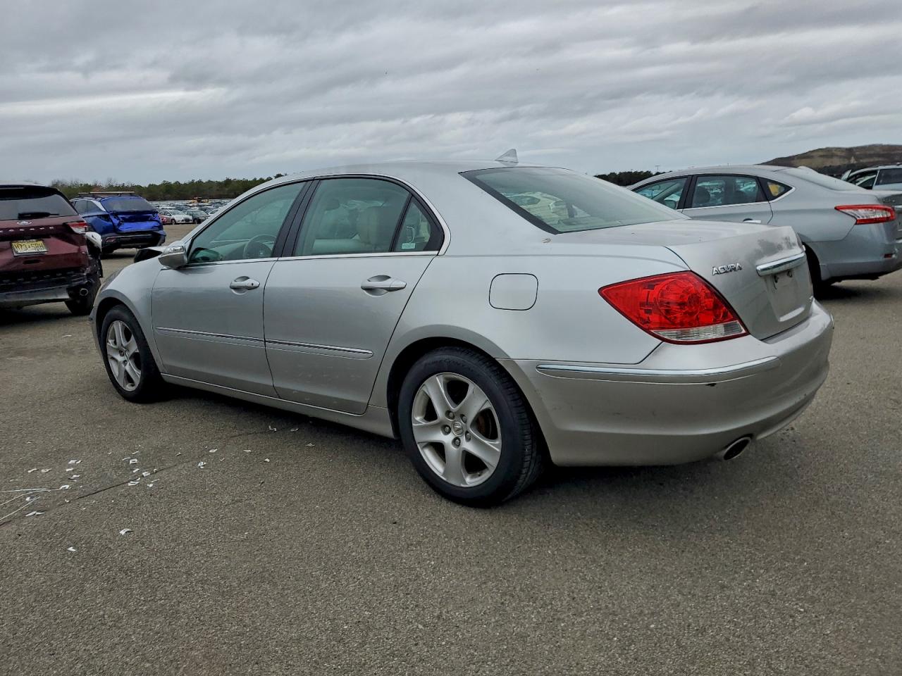 2008 Acura Rl Silver vin: JH4KB16578C004857