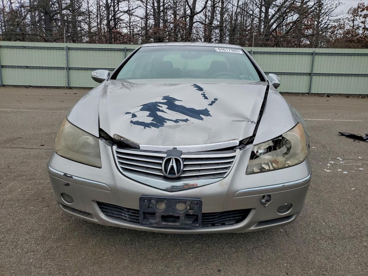 2008 Acura Rl Silver vin: JH4KB16578C004857