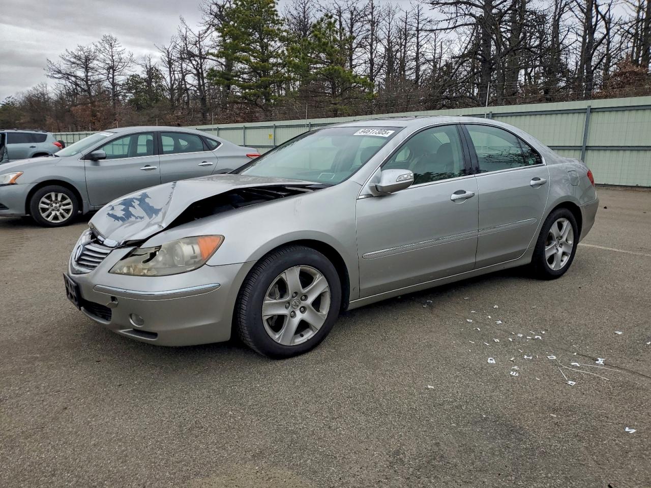 2008 Acura Rl Silver vin: JH4KB16578C004857