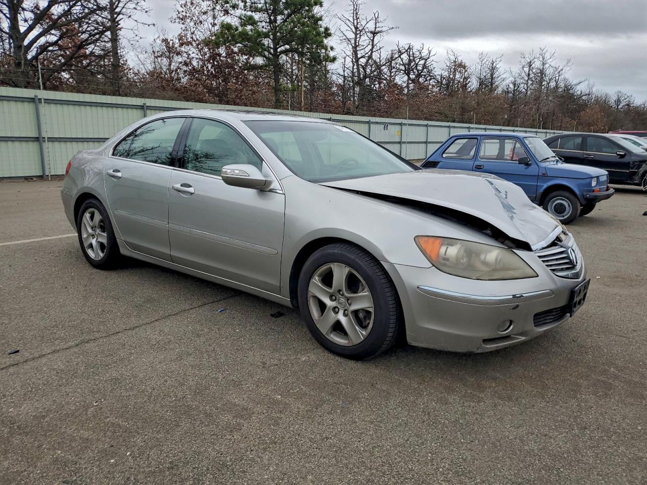 2008 Acura Rl Silver vin: JH4KB16578C004857