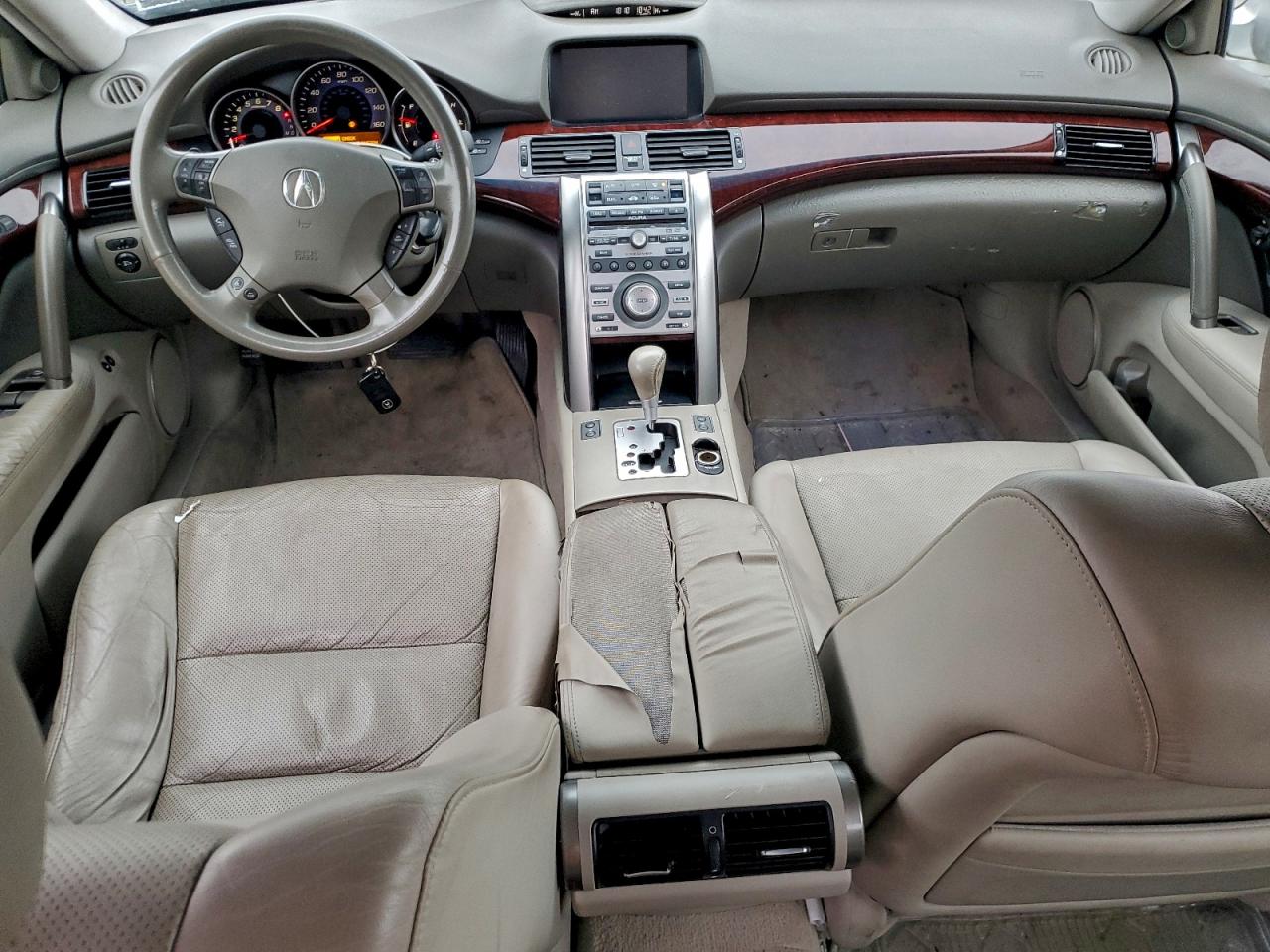 2008 Acura Rl Silver vin: JH4KB16578C004857