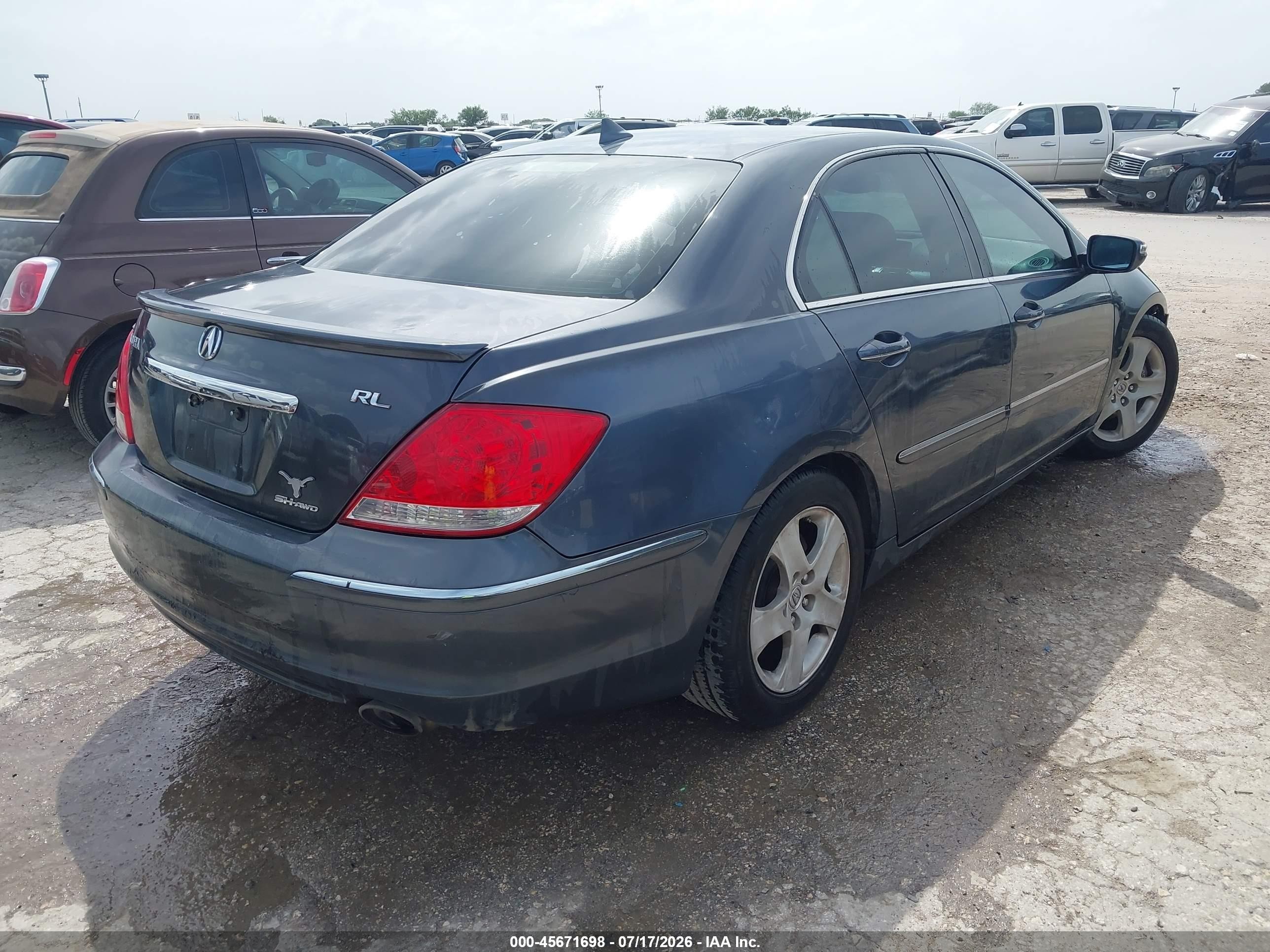 2006 Acura Rl 3.5 Gray vin: JH4KB16586C001754