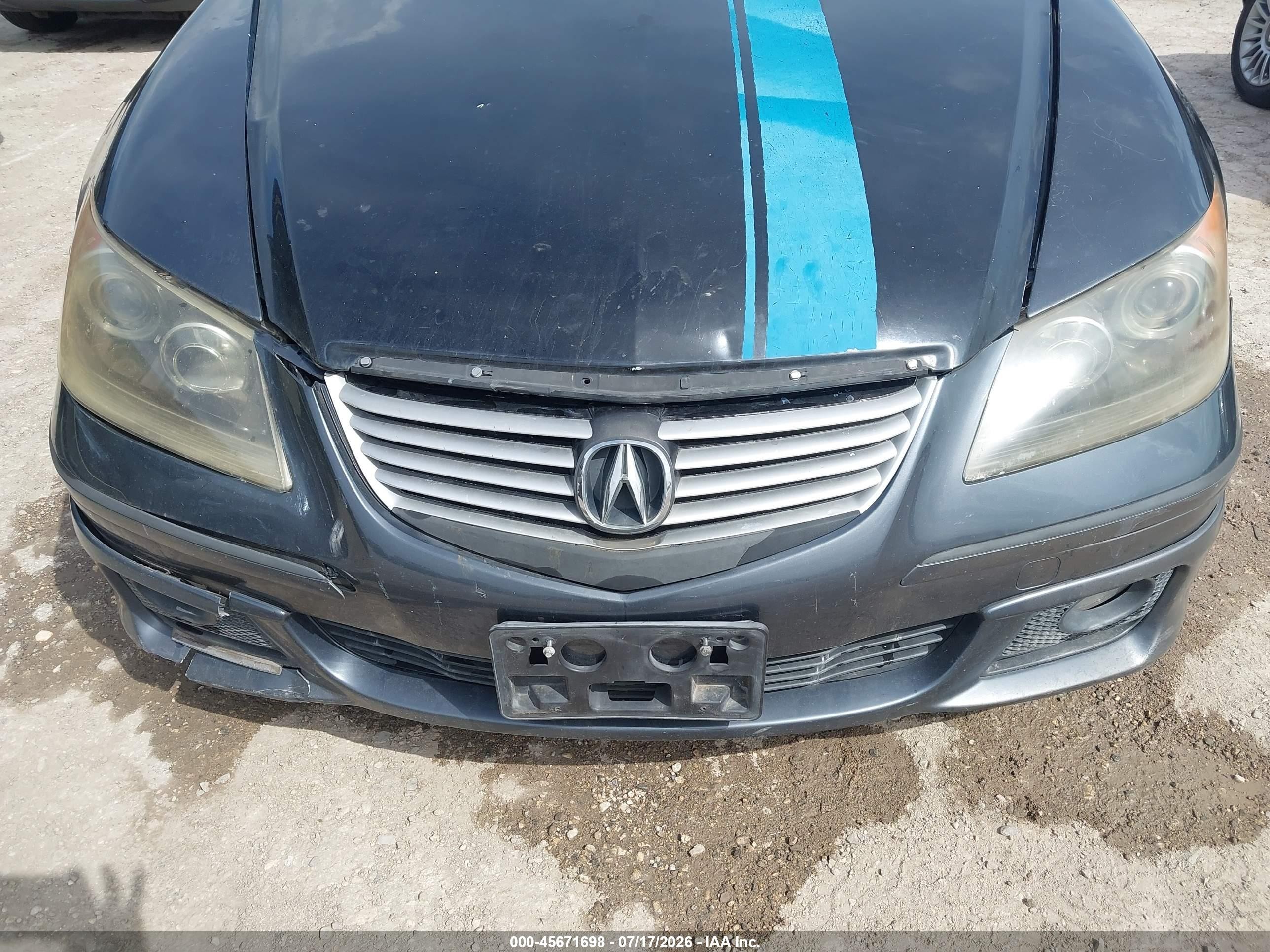 2006 Acura Rl 3.5 Gray vin: JH4KB16586C001754