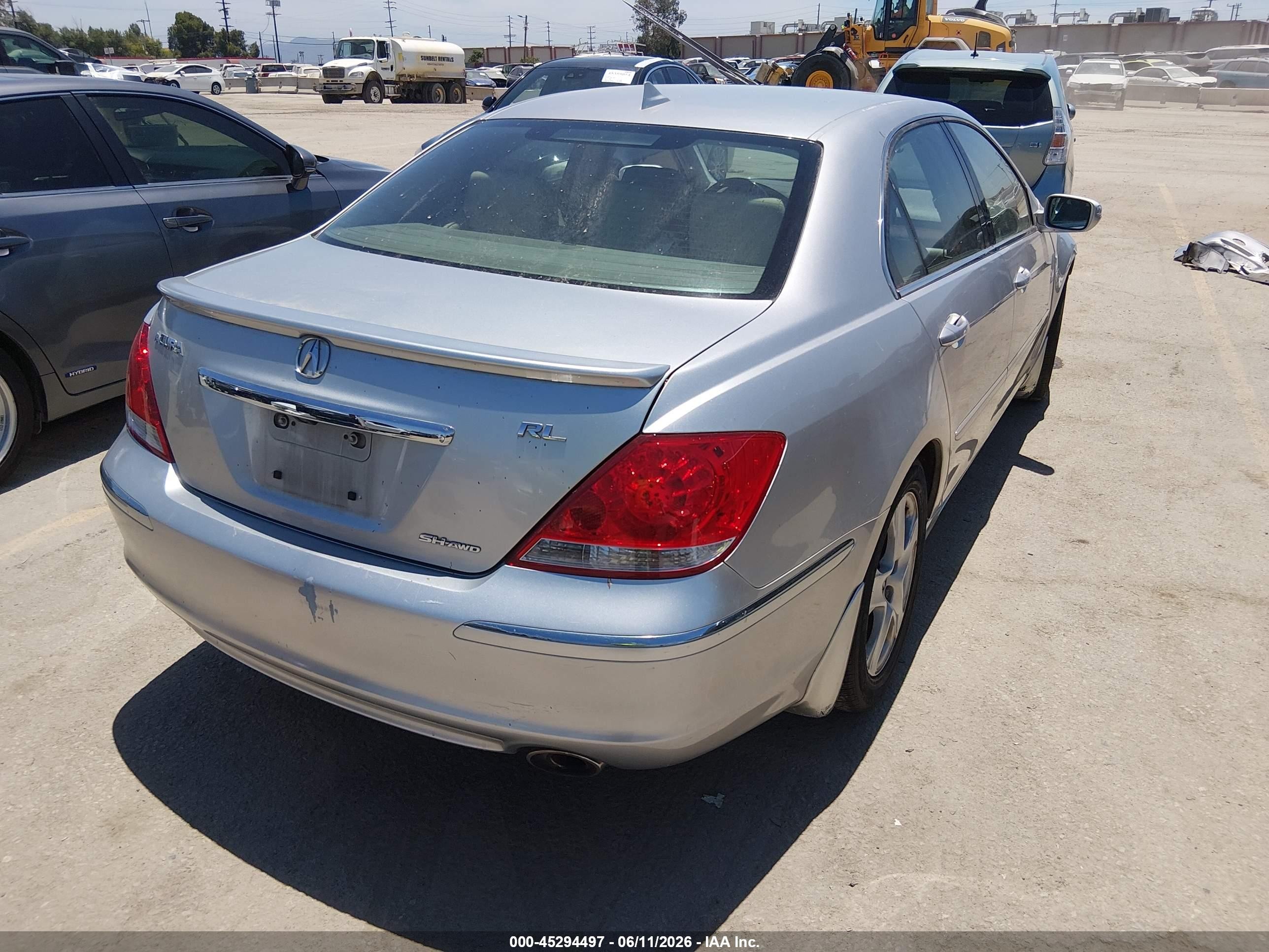 2006 Acura Rl 3.5 Серебряный vin: JH4KB16586C007554